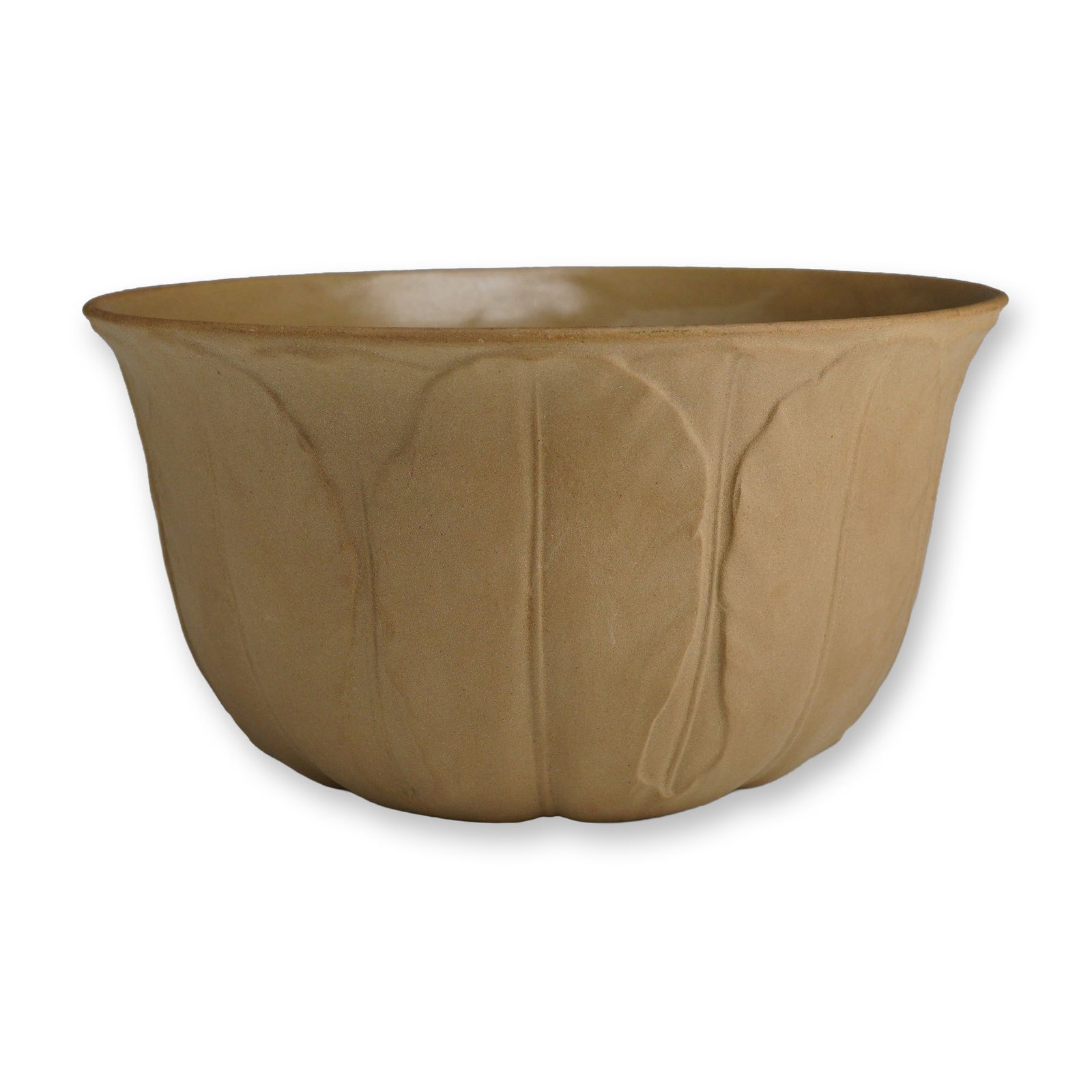 Wedgwood Earth Tone Cane Ware Raised Leaf Design Bowl (1 of 3)