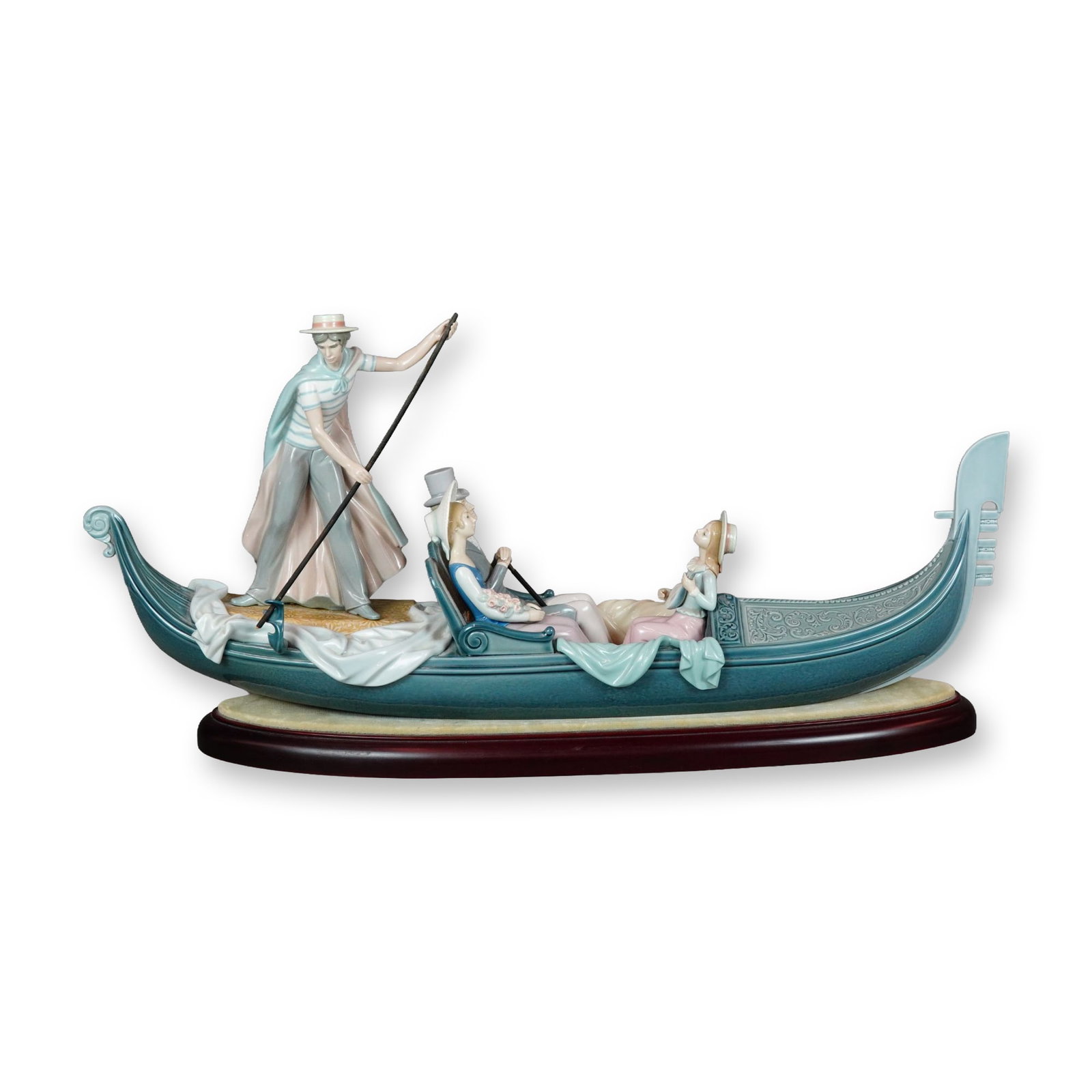 Lladro In the Gondola Porcelain Figural Group with Base (1 of 5)