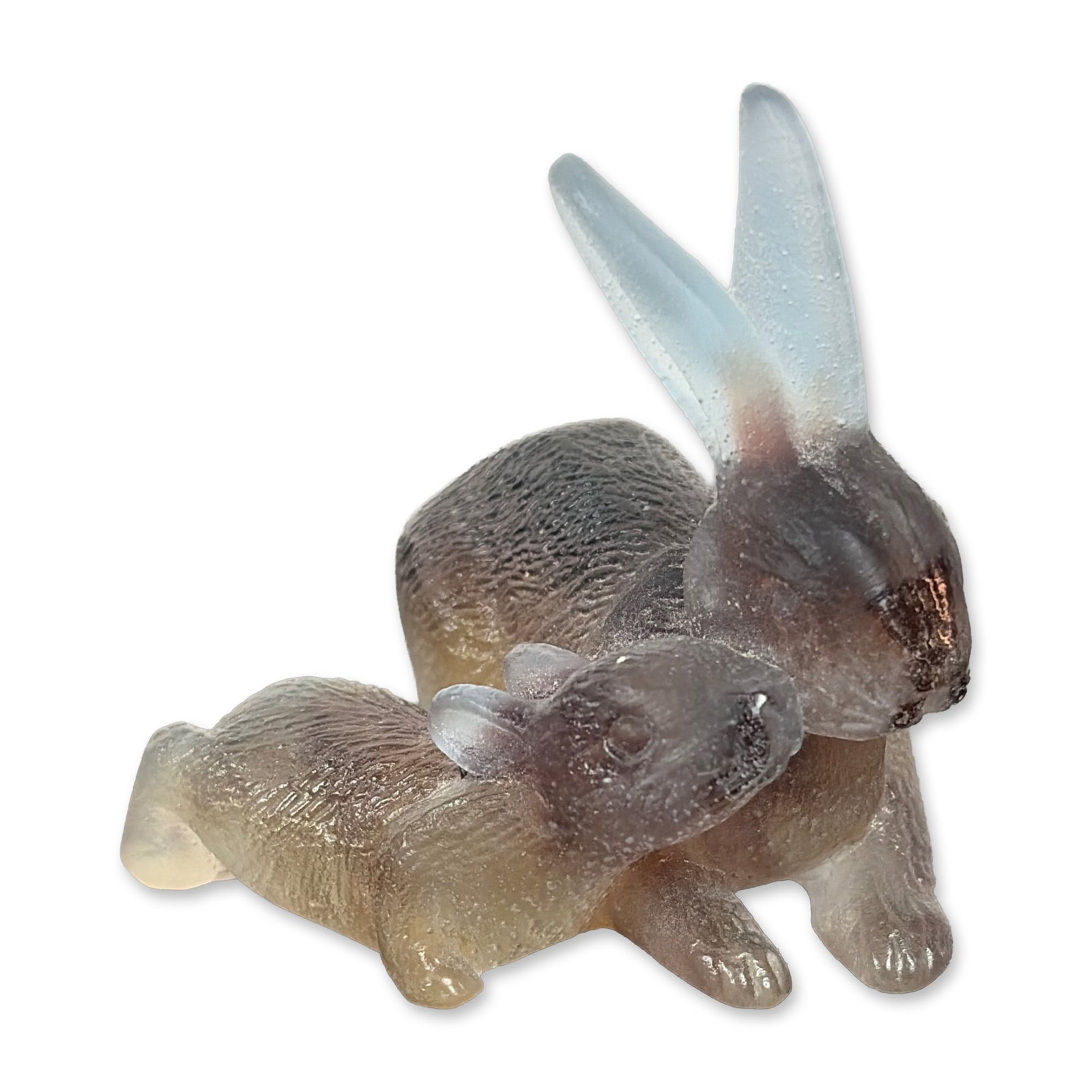 Daum France Pate-de-Verre Rabbit Sculpture (1 of 6)