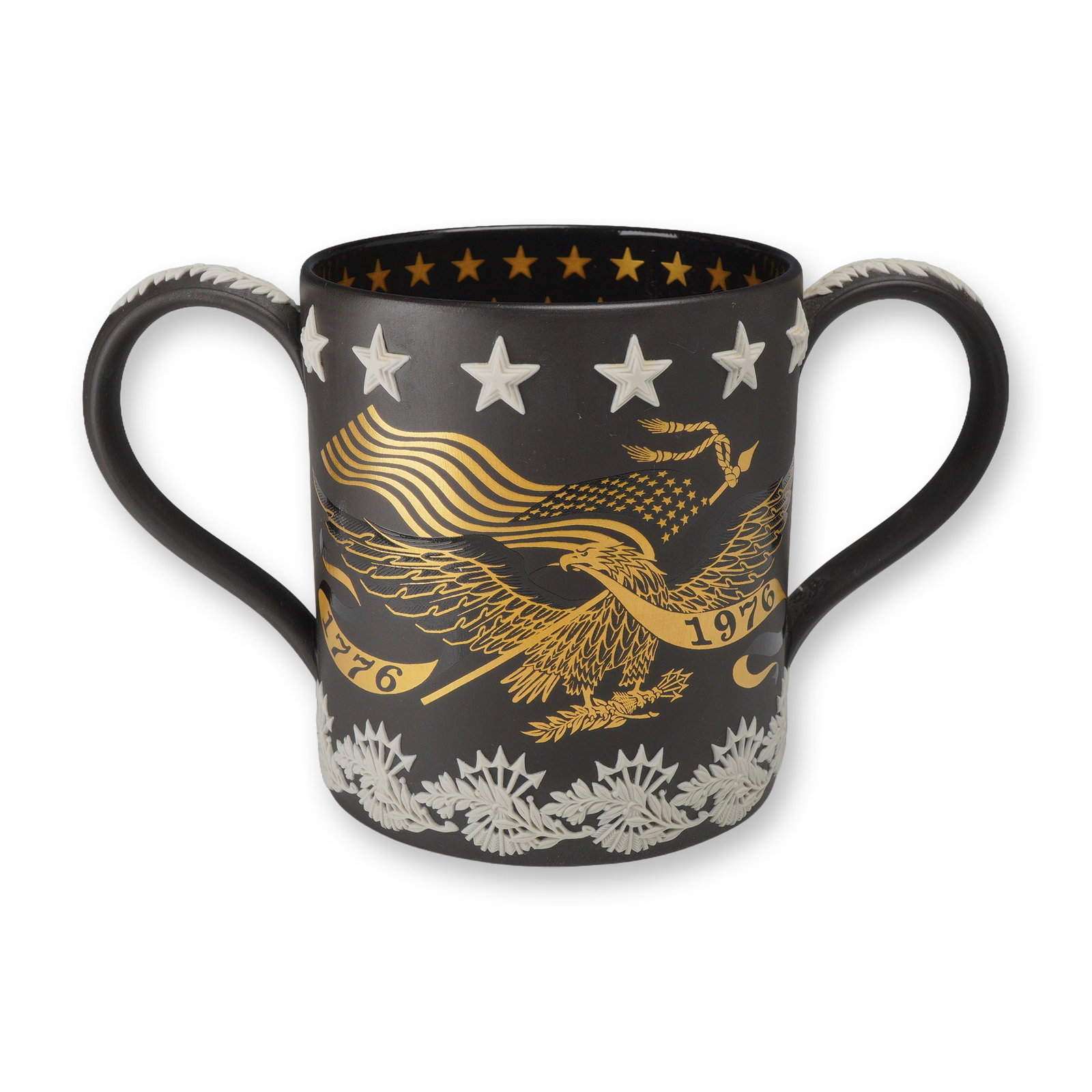 Wedgwood Richard Guyatt American Bicentennial Limited Edition Black Basalt Loving Cup (1 of 3)