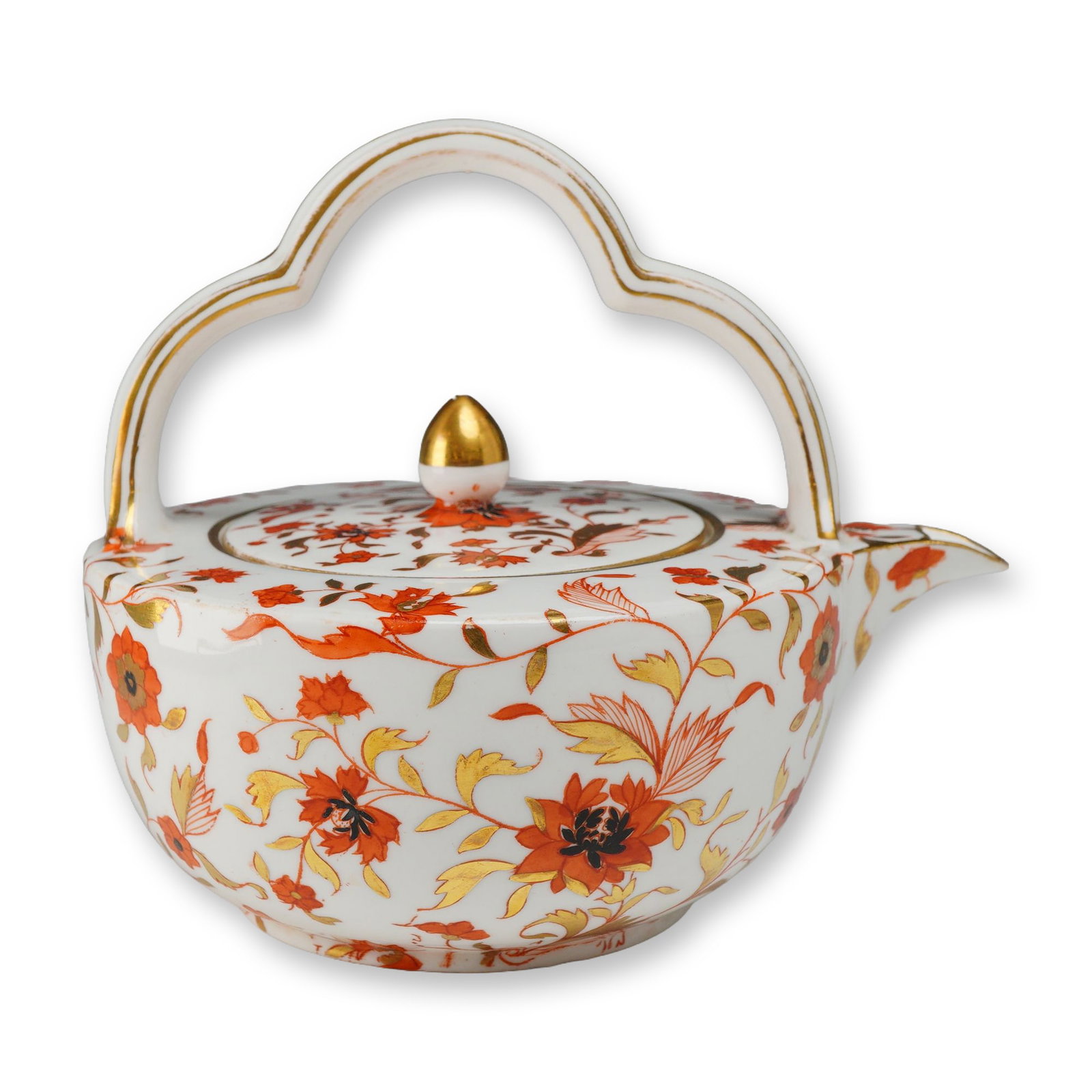 Wedgwood Bone China Imari Style Lidded Teapot, ca. 1870 (1 of 3)