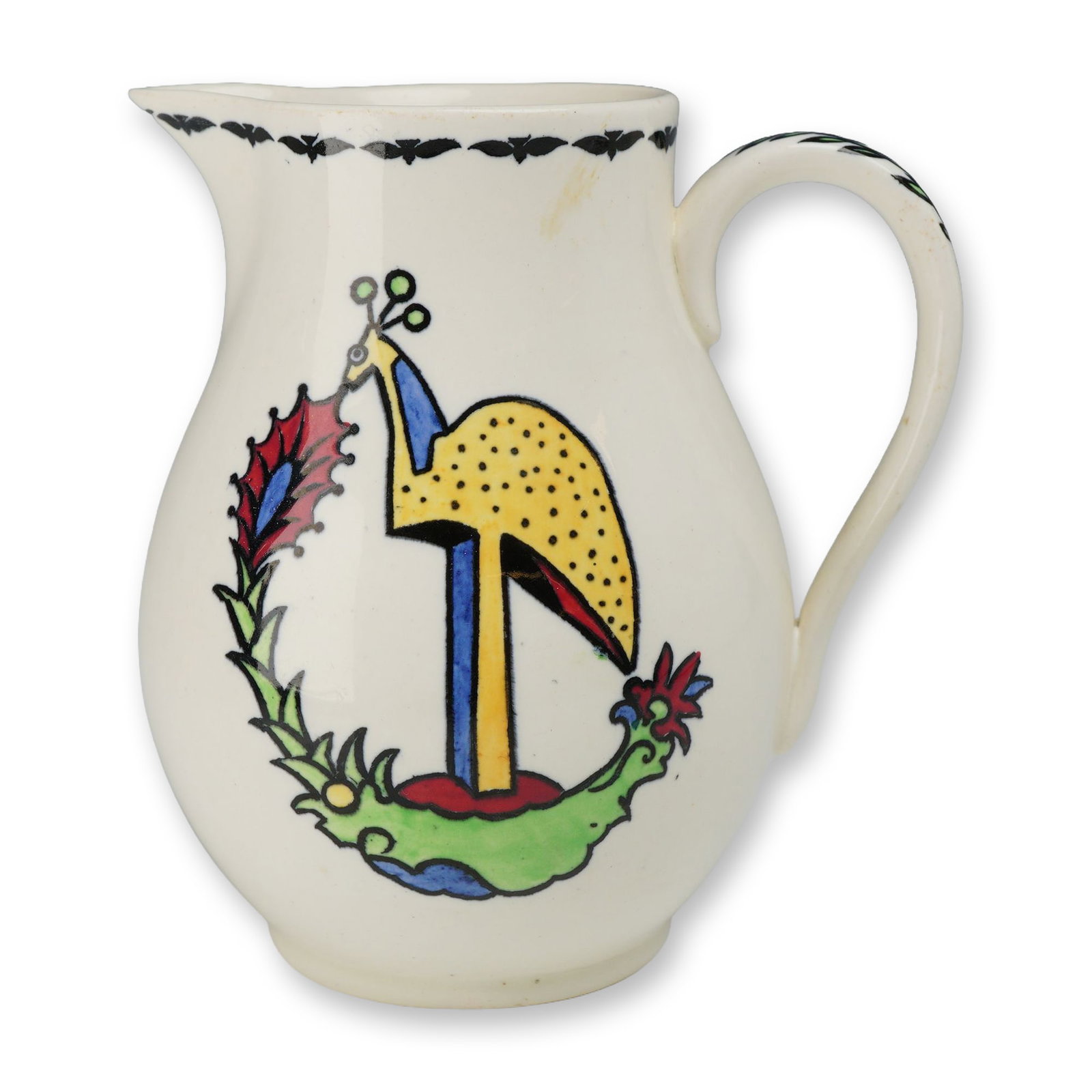 Wedgwood Queen's Ware Moa Pattern Jug (1 of 3)