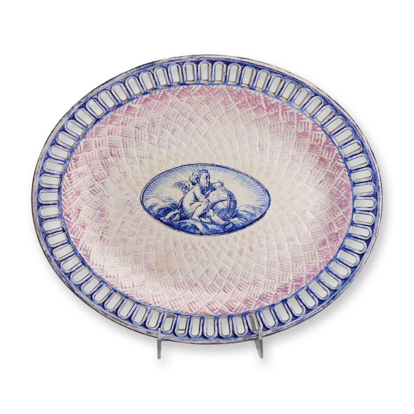 Wedgwood Swedish Marieberg Reticulated Faience Platter (1 of 3)
