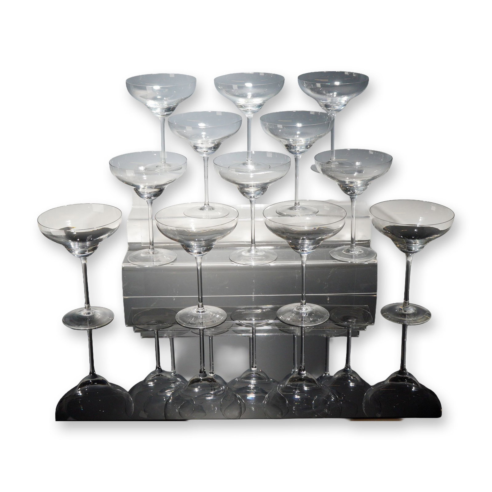 12pc Rosenthal Crystal Champagne Coupes, Romance II (1 of 4)