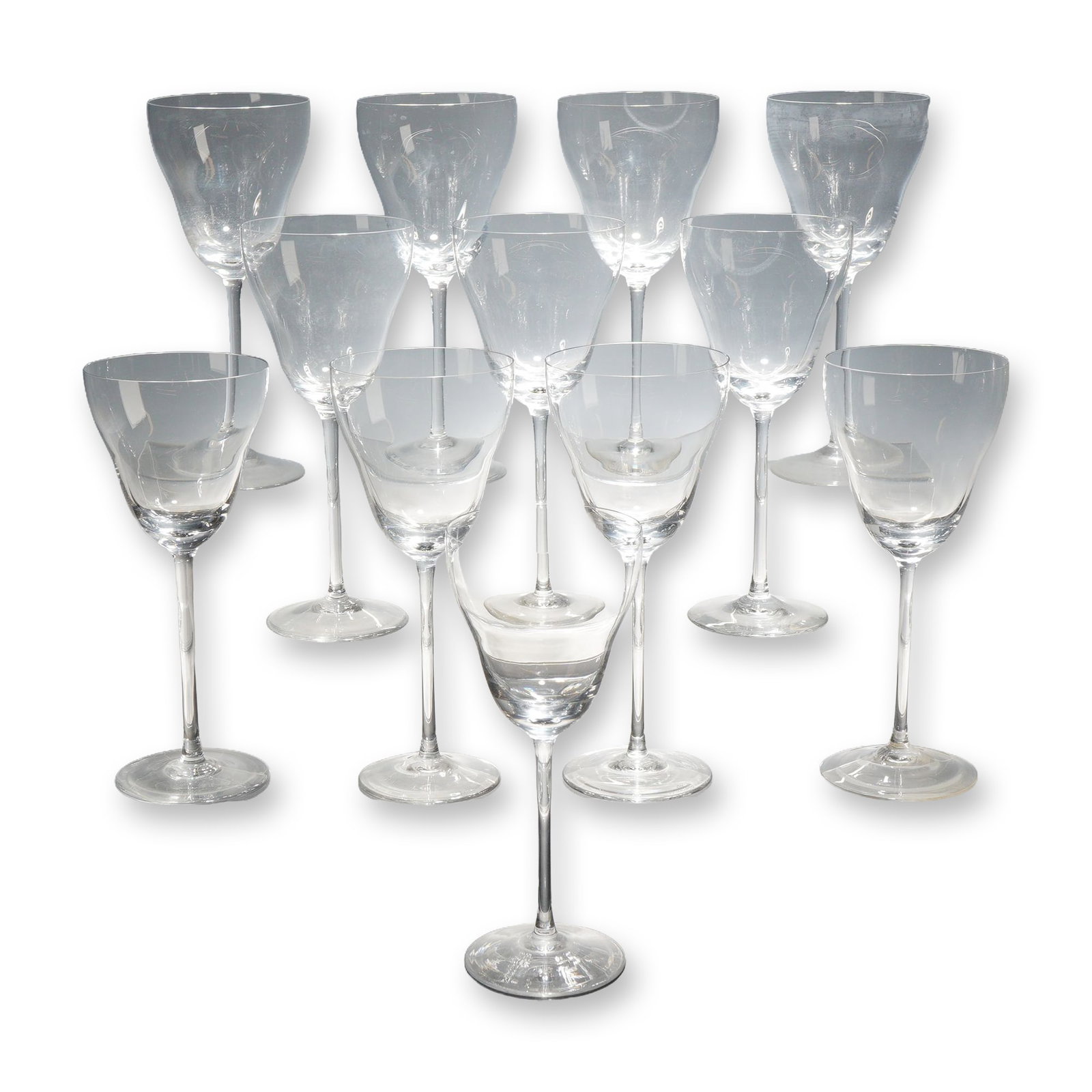 12pc Rosenthal Romance II Plain Crystal Wine Glasses (1 of 4)