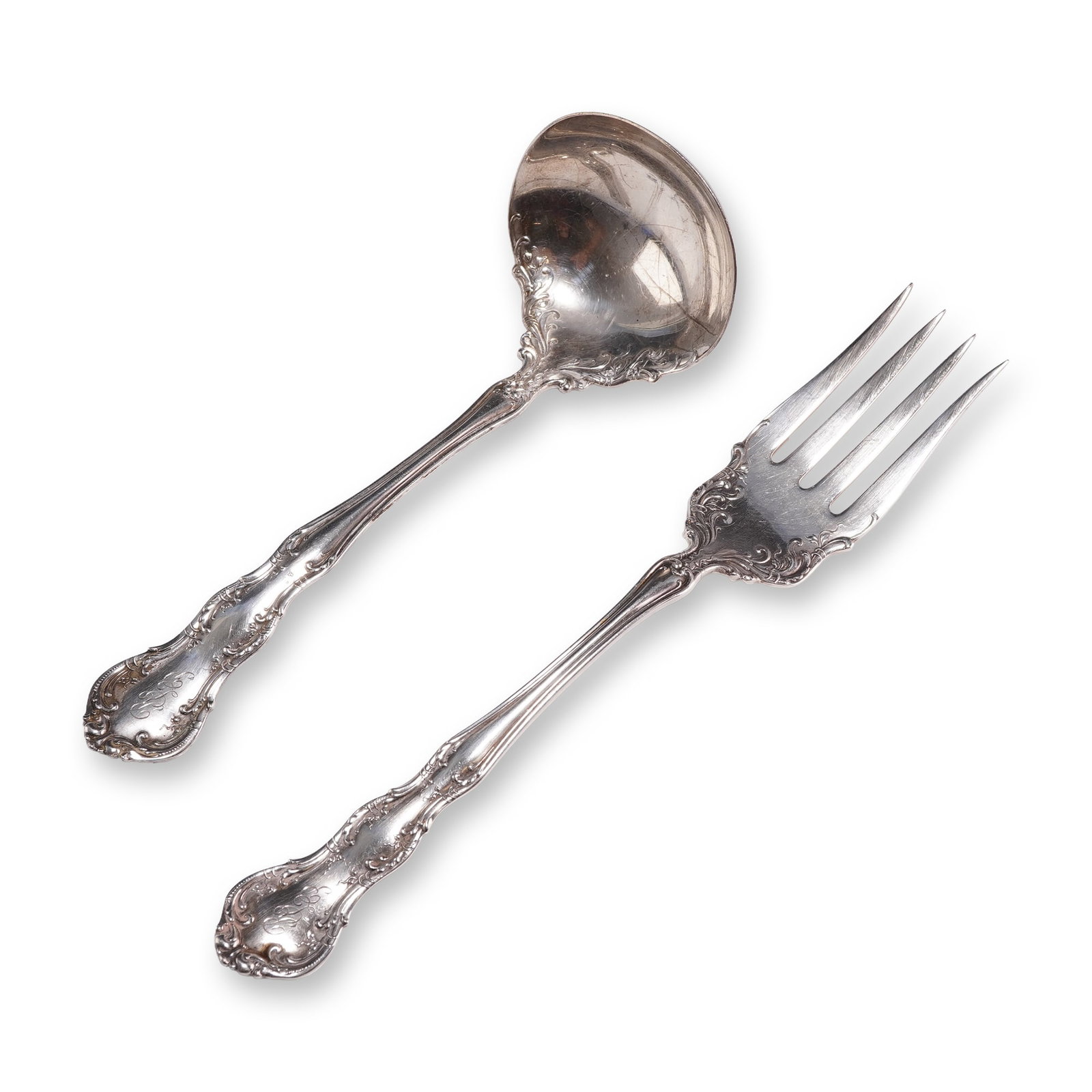 2pc R. Wallace and Sons Sterling Silver Serving Set (1 of 3)