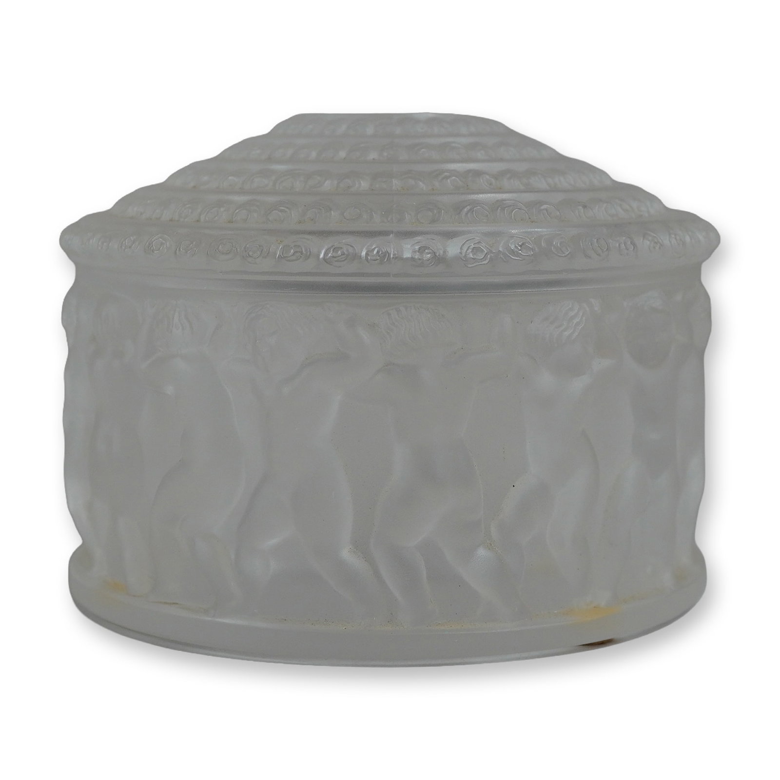 Rene Lalique Enfants Frosted Glass Lidded Box (1 of 4)