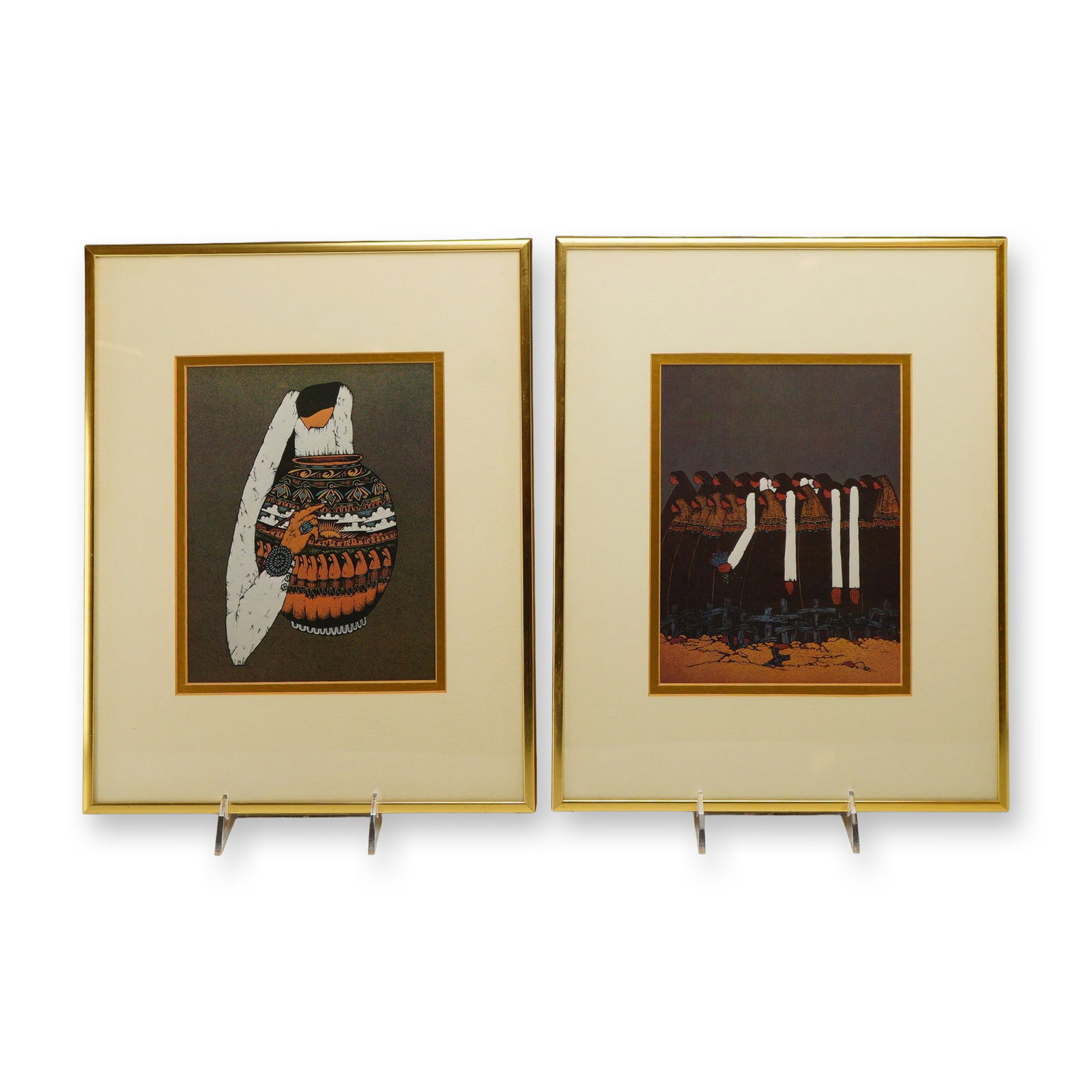 2pc Amado Maurilio Pena, Jr. (American b. 1943) Serigraph Prints (1 of 4)