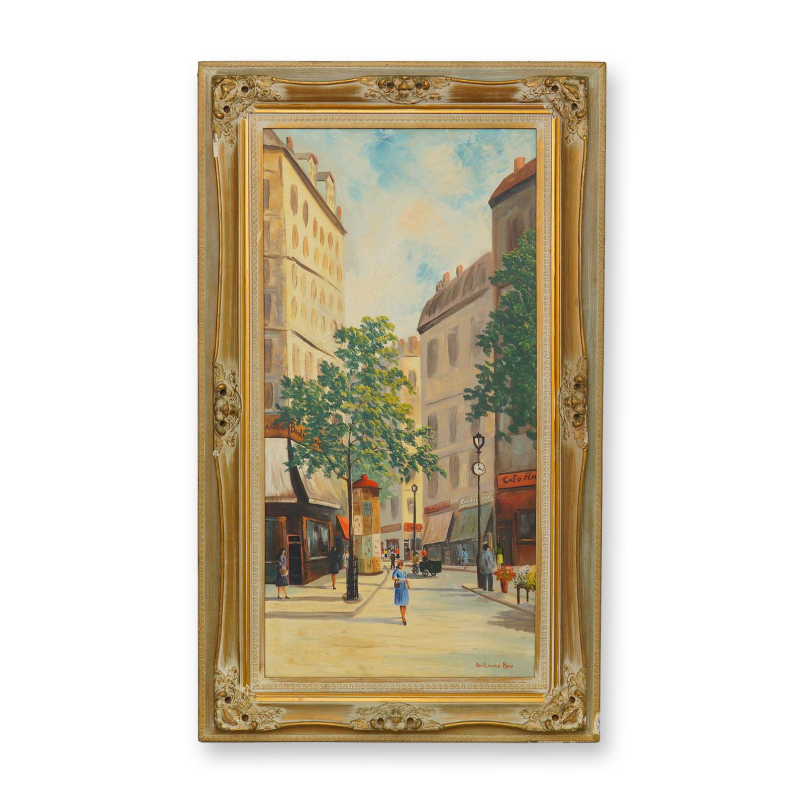 Guillaume Noir Oil on Canvas, Parisian Street (1 of 5)