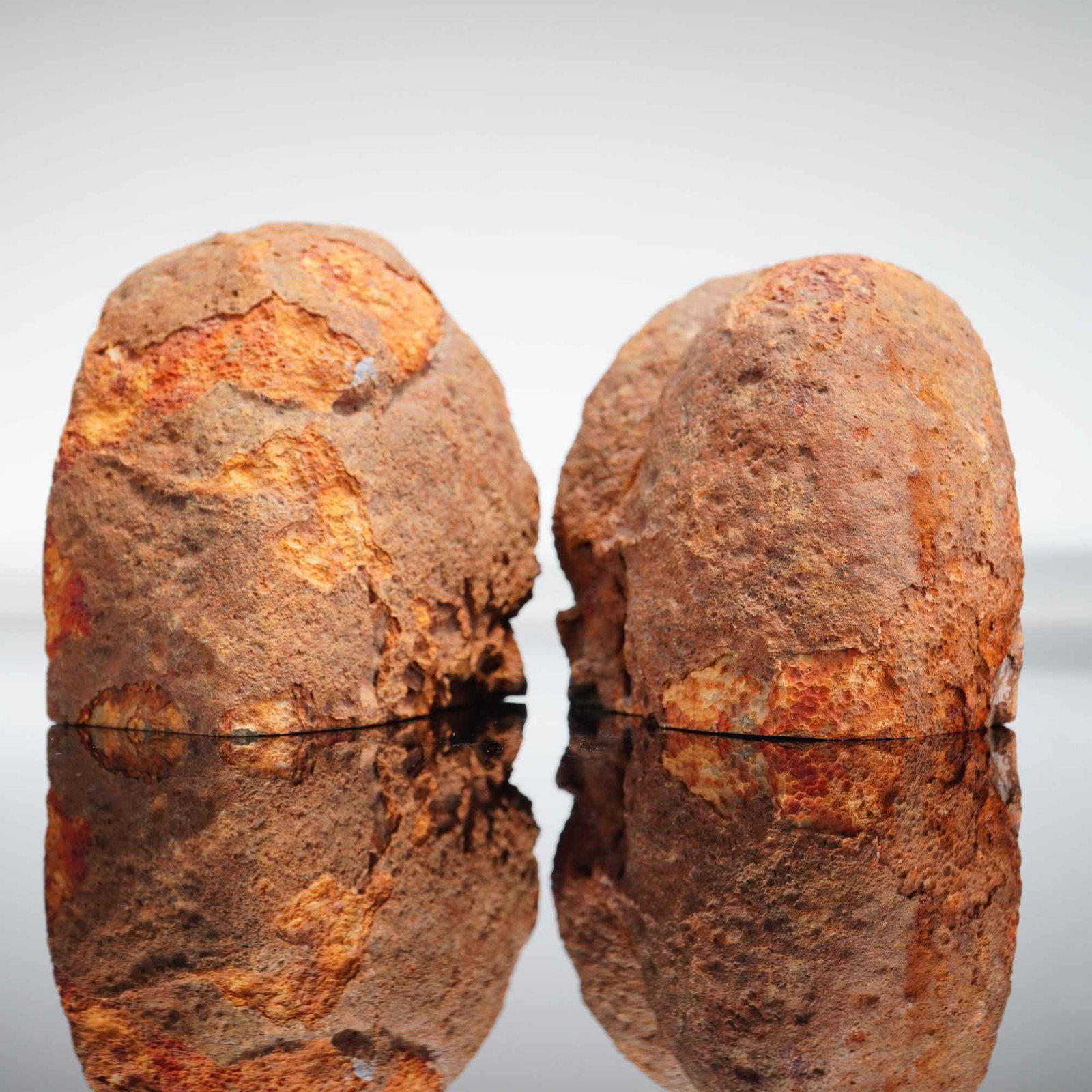 2pc Natural Agate Geode Bookends - 3