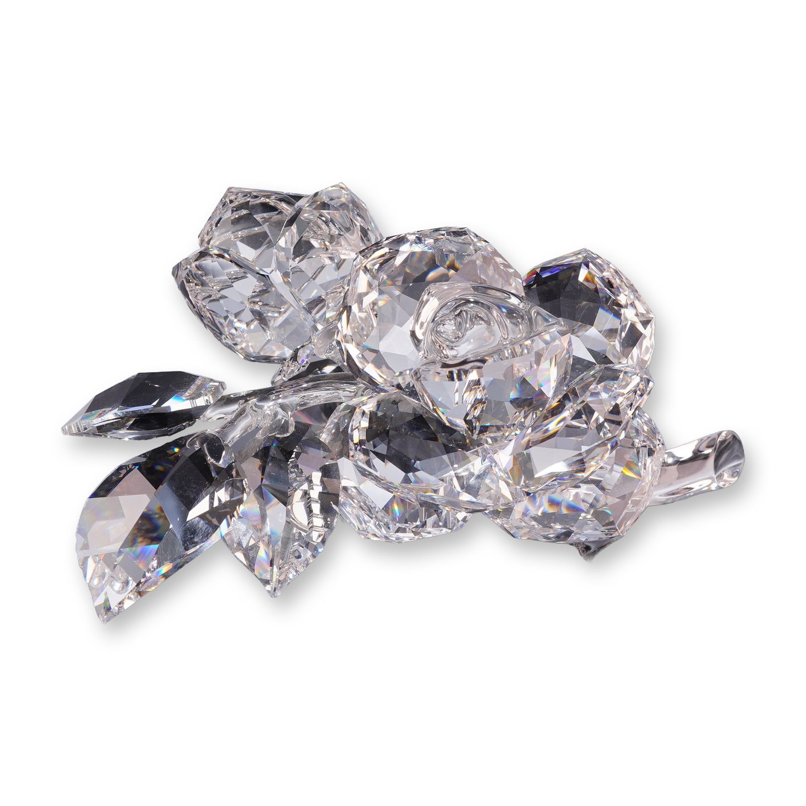 Swarovski Crystal Rose Branch Sculpture (1 of 5)