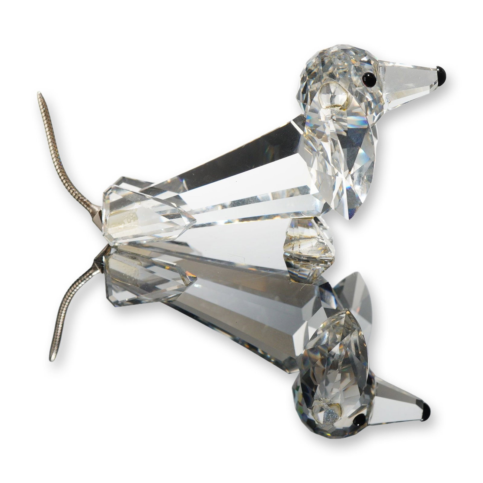 Swarovski Silver Crystal Dachshund Figurine (1 of 4)