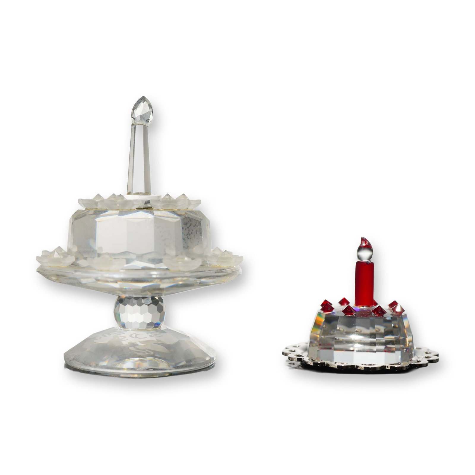 Two Swarovski Crystal Birthday Cake Figurines (1 of 5)
