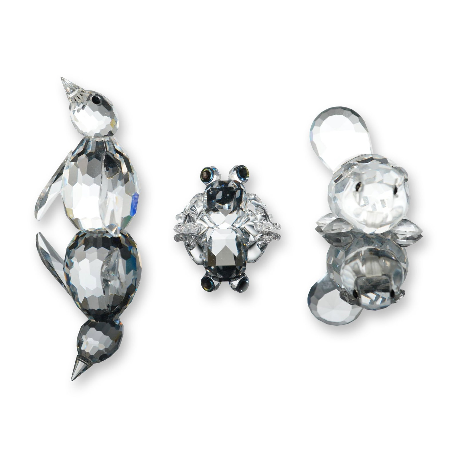 3pc Swarovski Silver Crystal Animal Figurines (1 of 5)