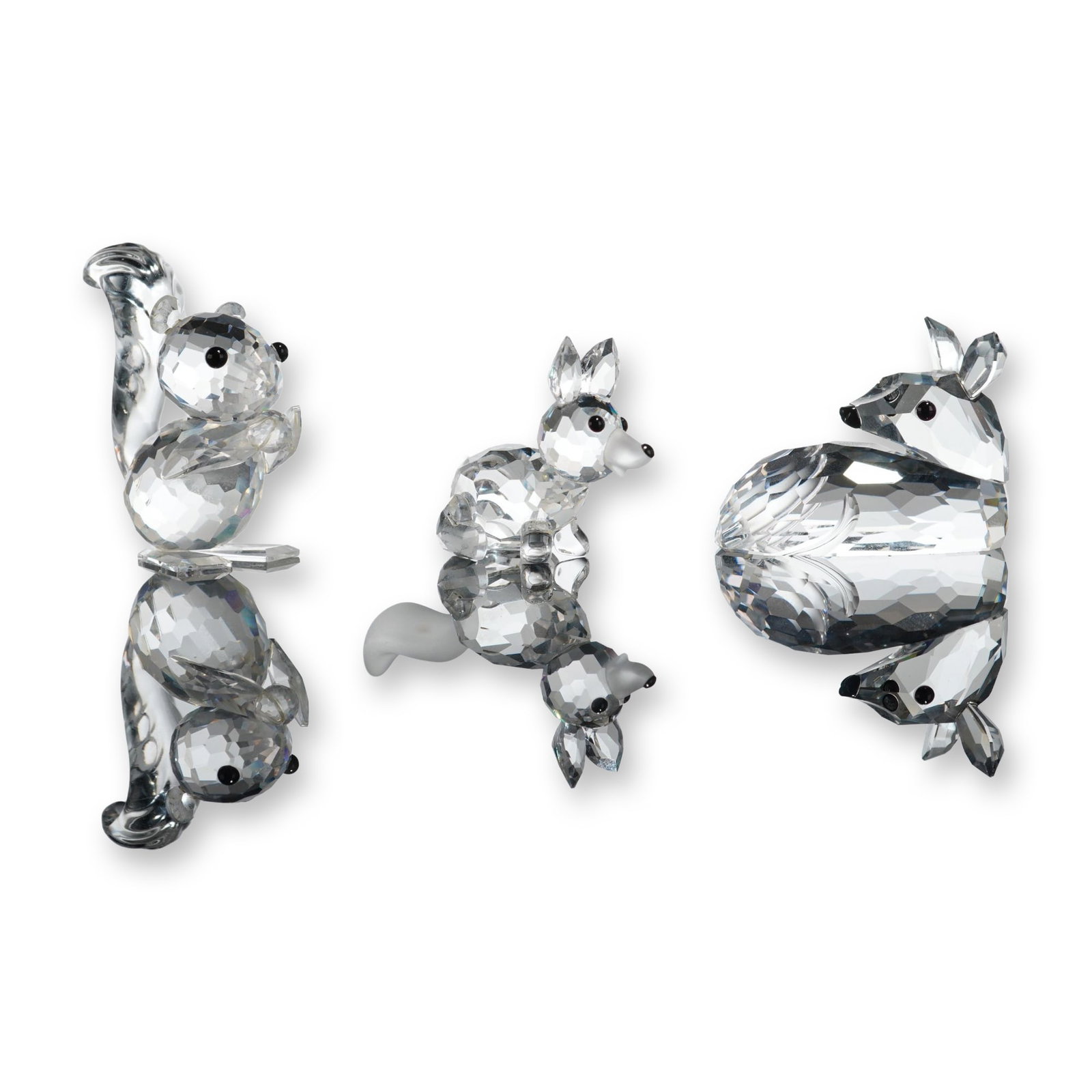 3pc Swarovski Silver Crystal Animal Figurines (1 of 5)