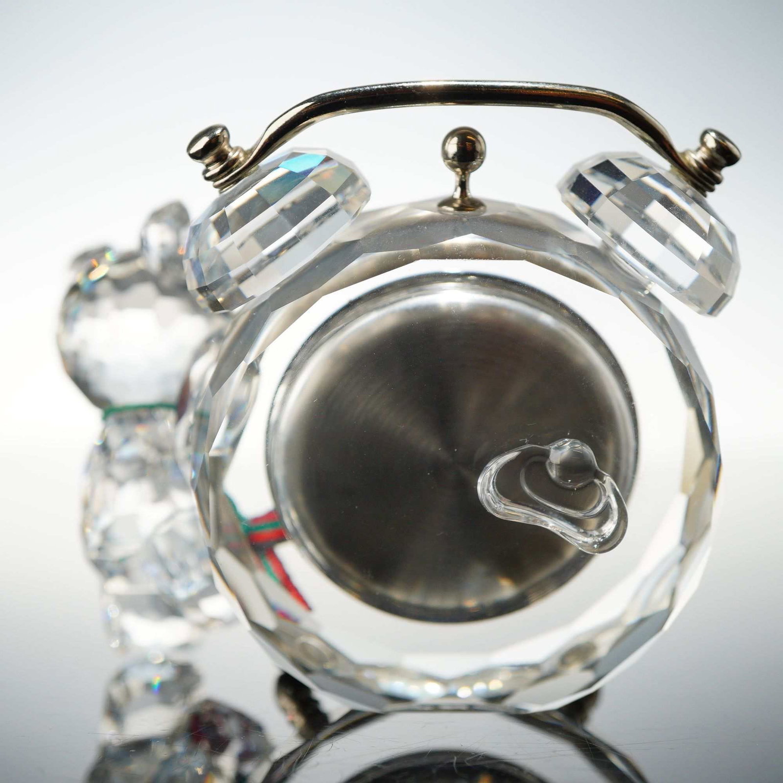 Swarovski Crystal Kris Bear Table Clock - 2
