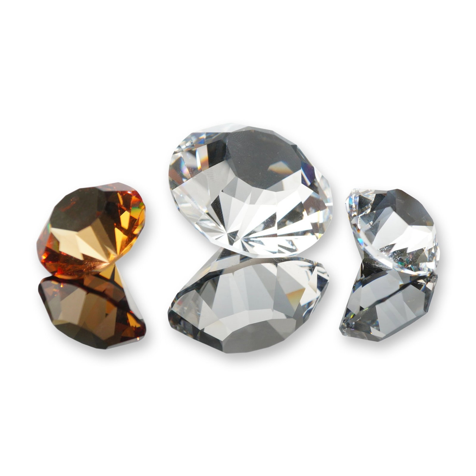 Trio of Swarovski SCS Faceted Crystal Paperweights (1 of 4)