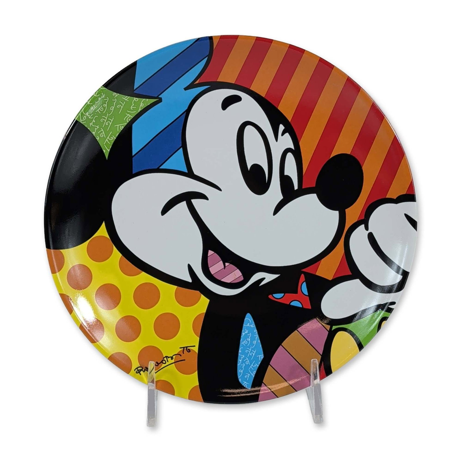 Disney by Britto Mickey Mouse Ceramic Plate (1 of 4)