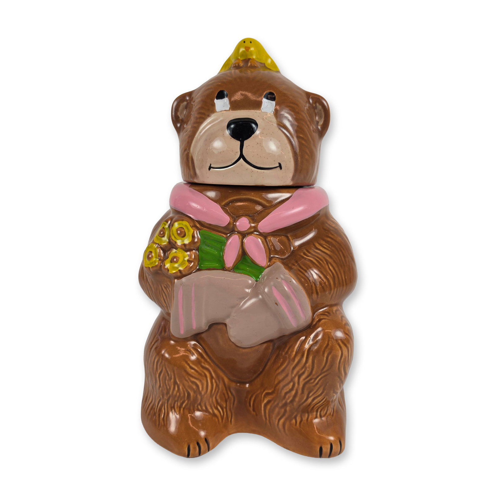 McCoy Ceramic Cookie Jar, Teddy Bear and Friend (1 of 4)