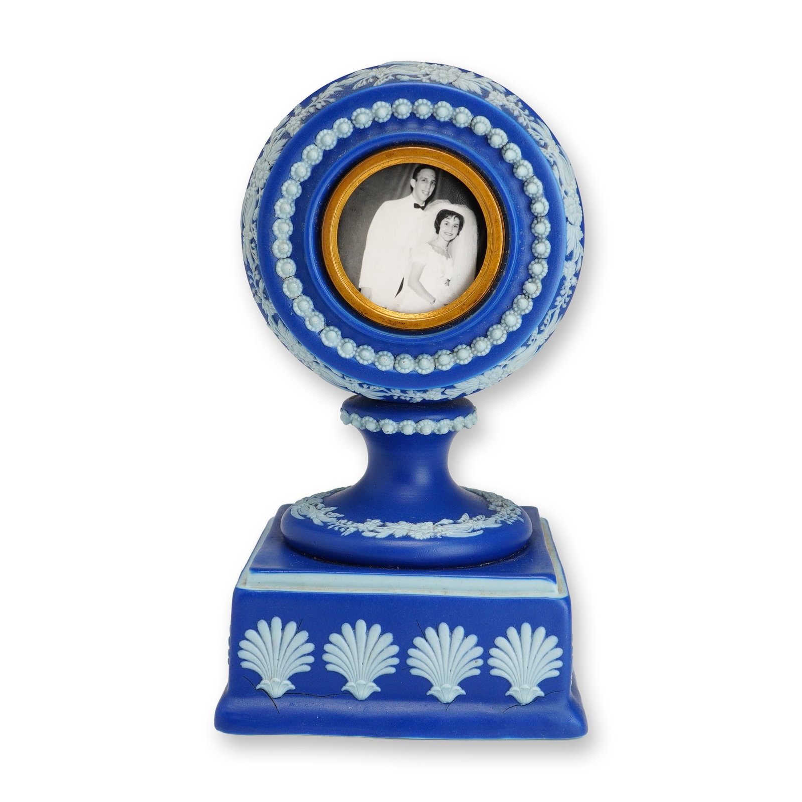 Daniel Steel of Burslem Blue Jasperware Watch Stand (1 of 4)