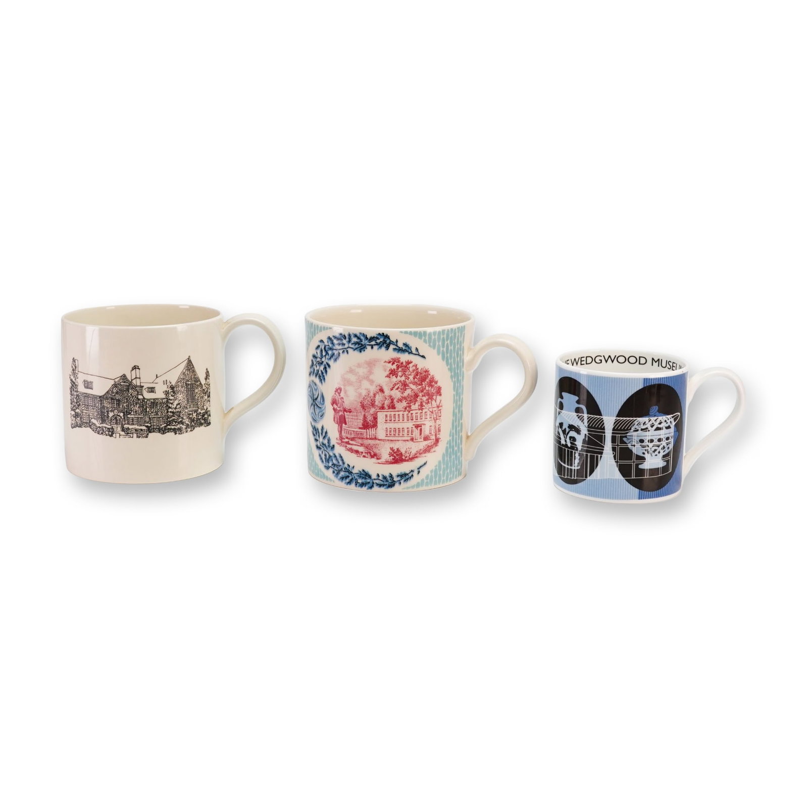 Three Wedgwood Commemorative Earthenware and Bone China Mugs (1 of 3)