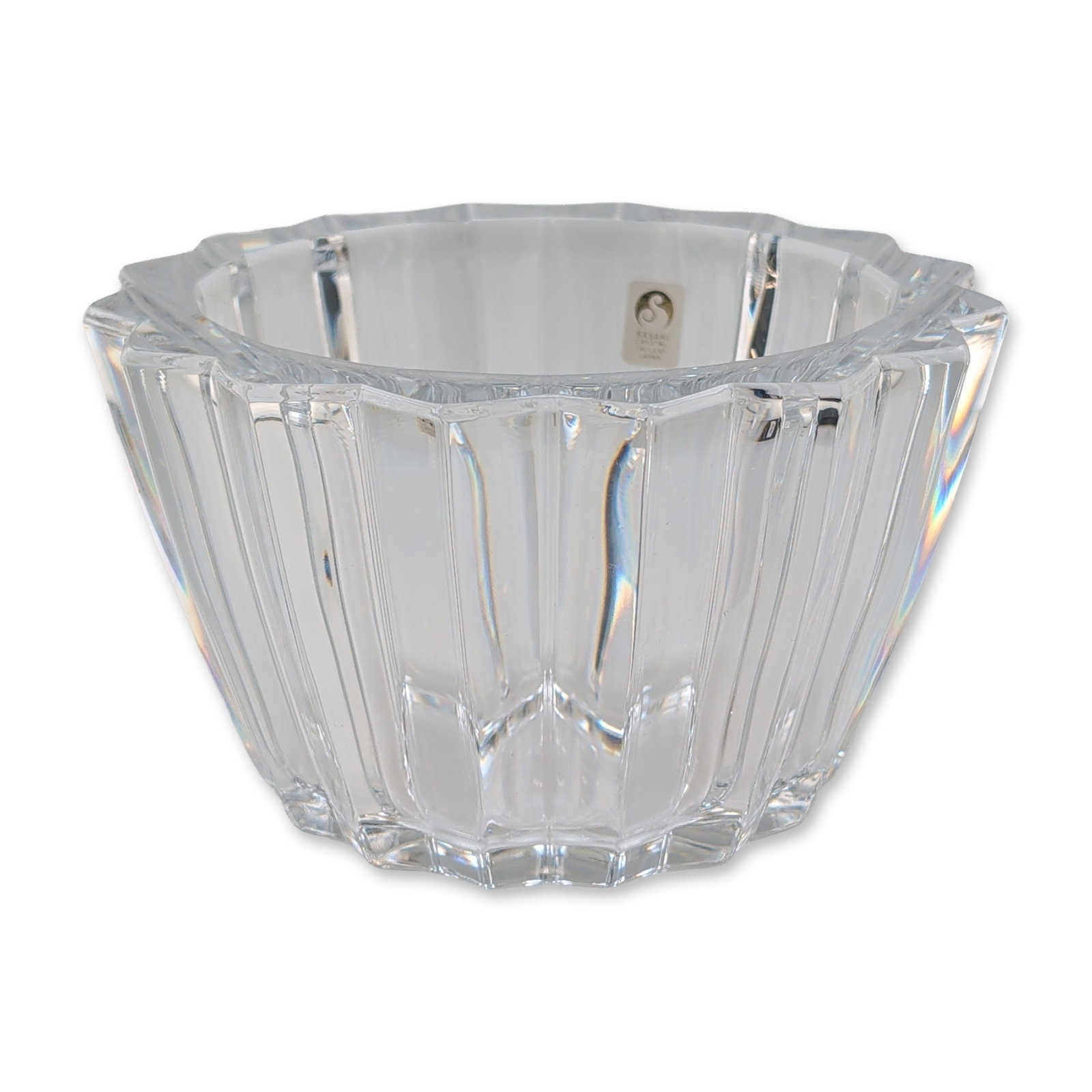 Sasaki Crystal Japan Lead Crystal Scalloped Bowl (1 of 5)