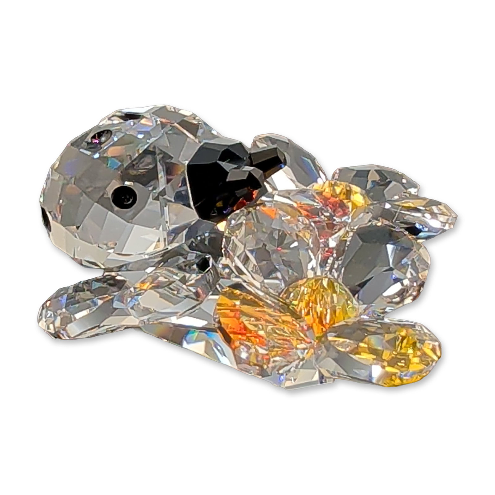 Swarovski Crystal Ladybug on Flower Figurine (1 of 5)