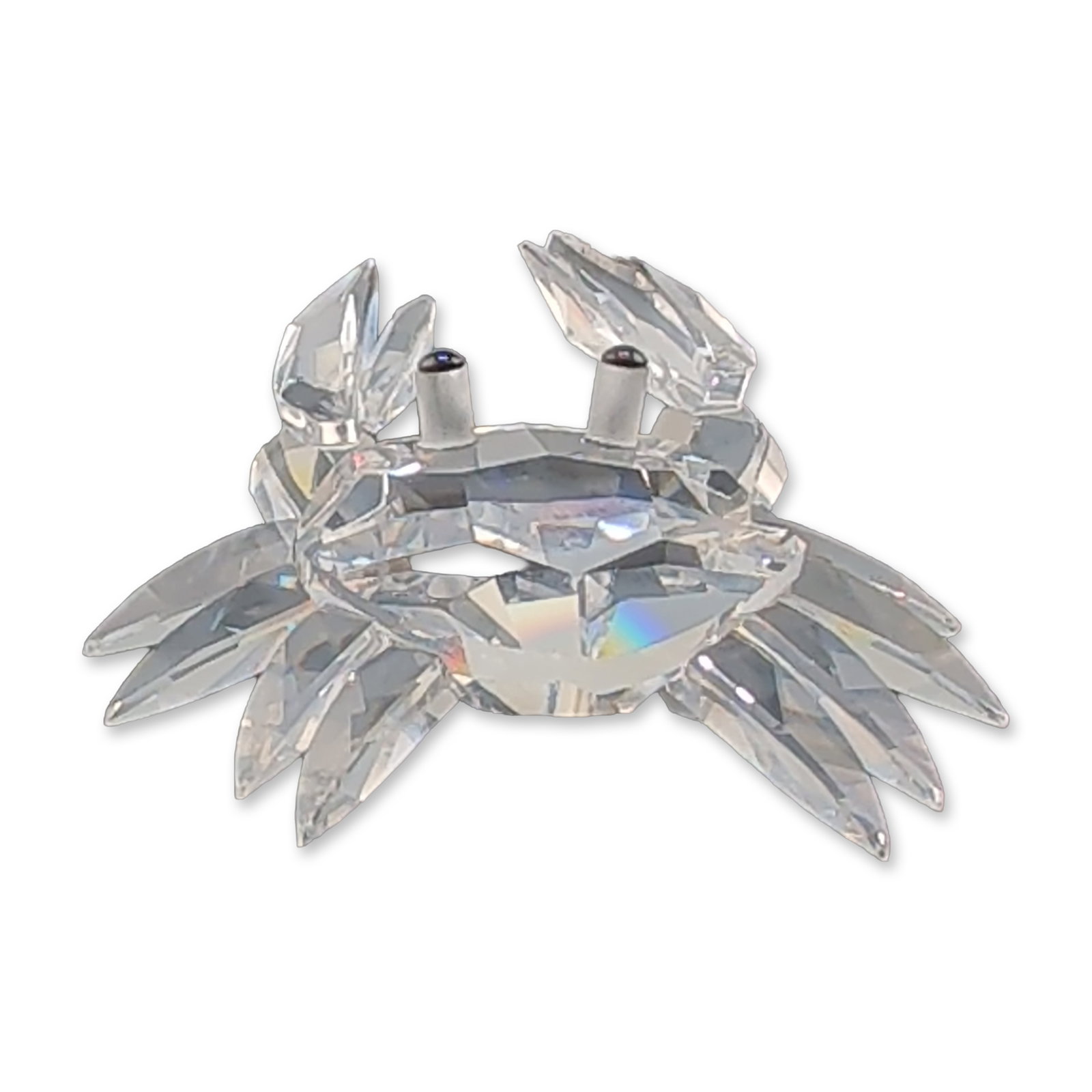 Swarovski Silver Crystal Miniature Crab Figurine (1 of 5)