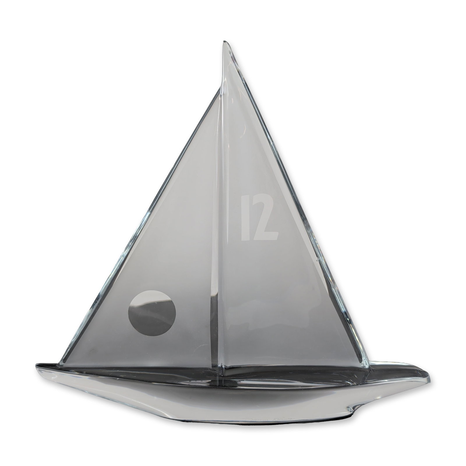 Daum France Crystal Regate Sailboat Sculpture (1 of 5)