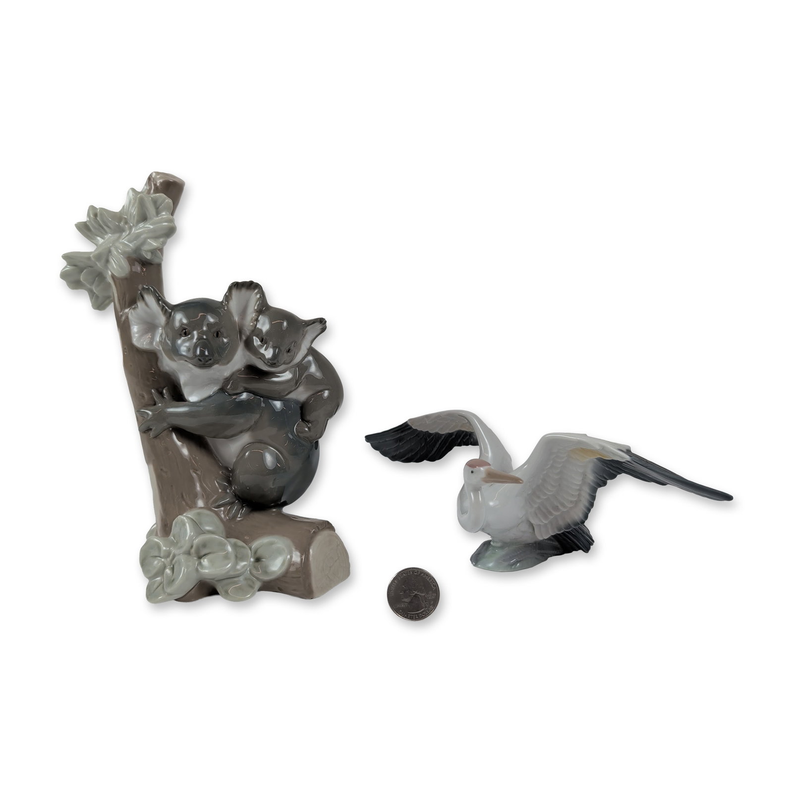 Two Lladro Glazed Porcelain Animal Figurines (1 of 4)