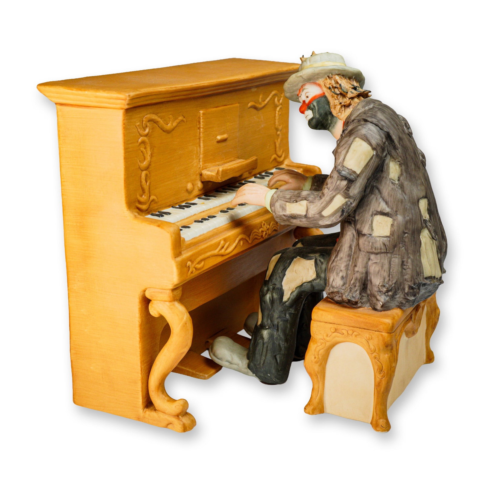 2pc Flambro Emmett Kelly Jr. Figurines, The Piano Player (1 of 5)