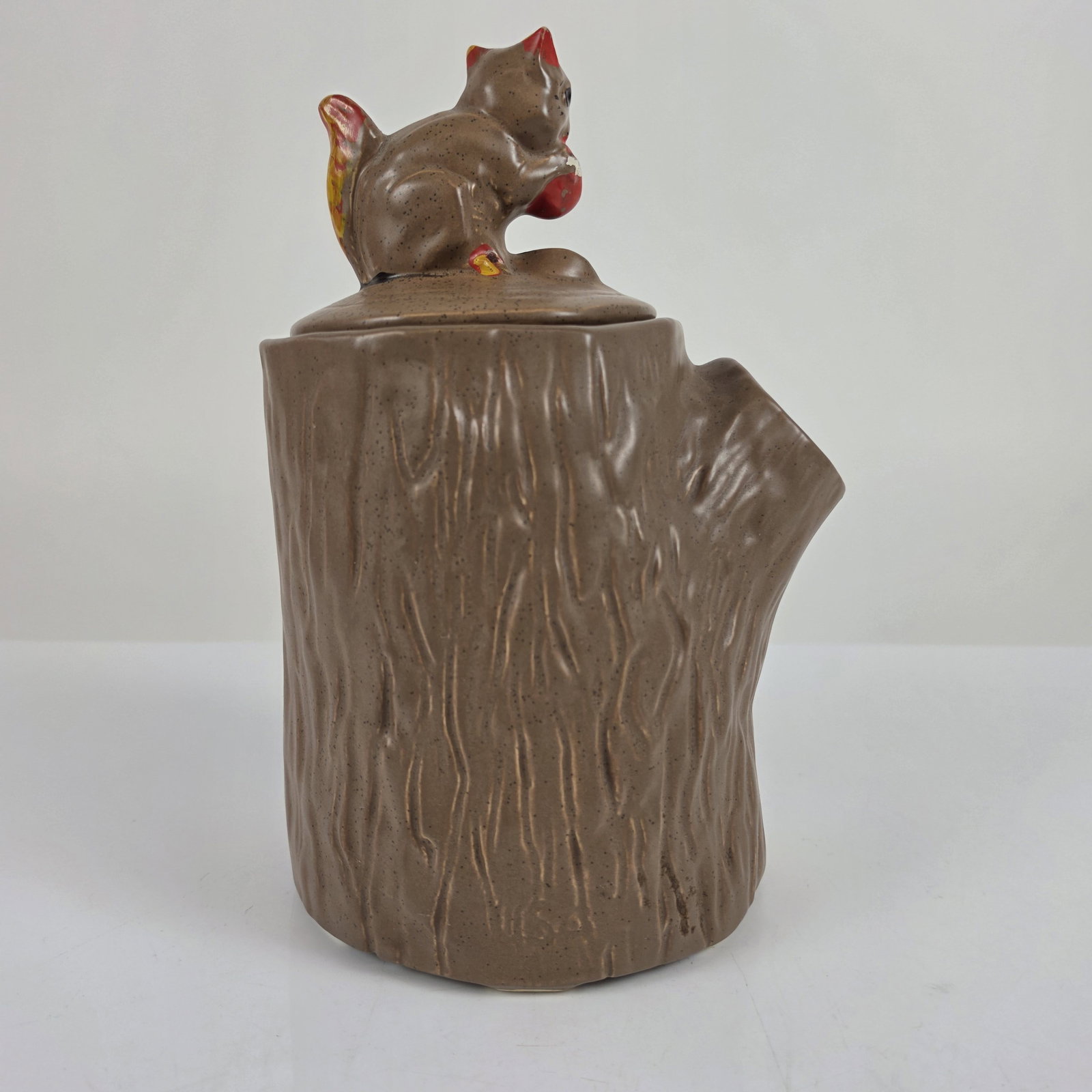 McCoy Ceramic Squirrel Cookie Log Jar - 2