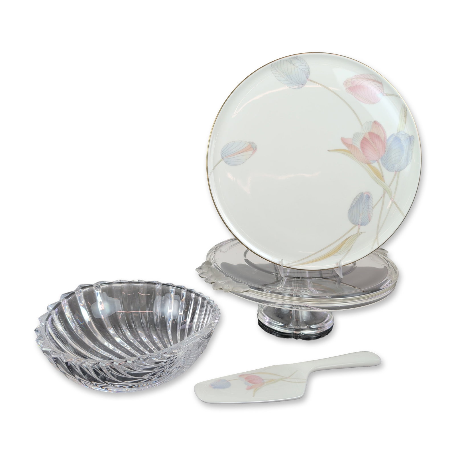 4pc Mikasa Bone China and Glass Tableware (1 of 5)