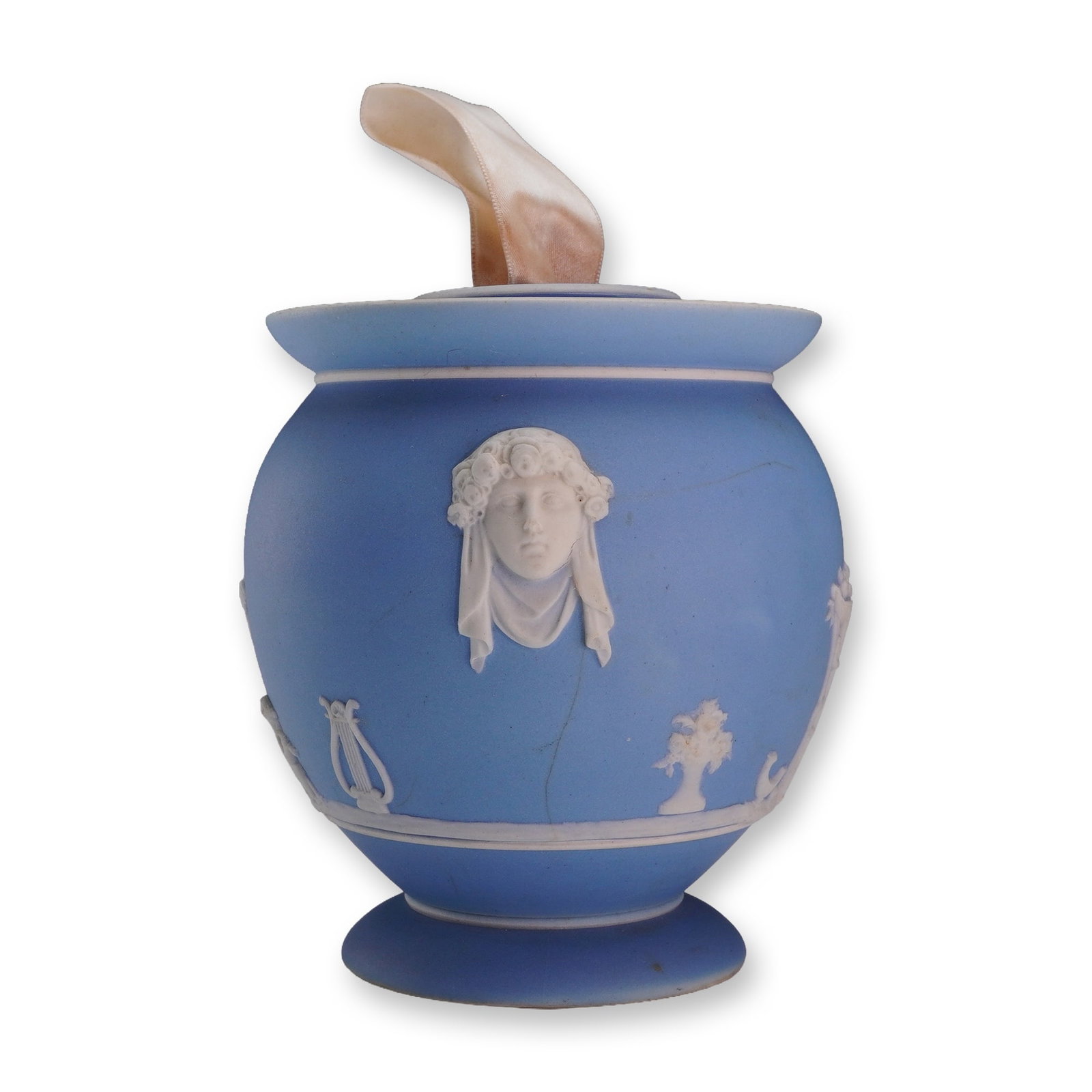 Wedgwood Blue Jasperware Fumigator for Piesse and Lubin (1 of 3)