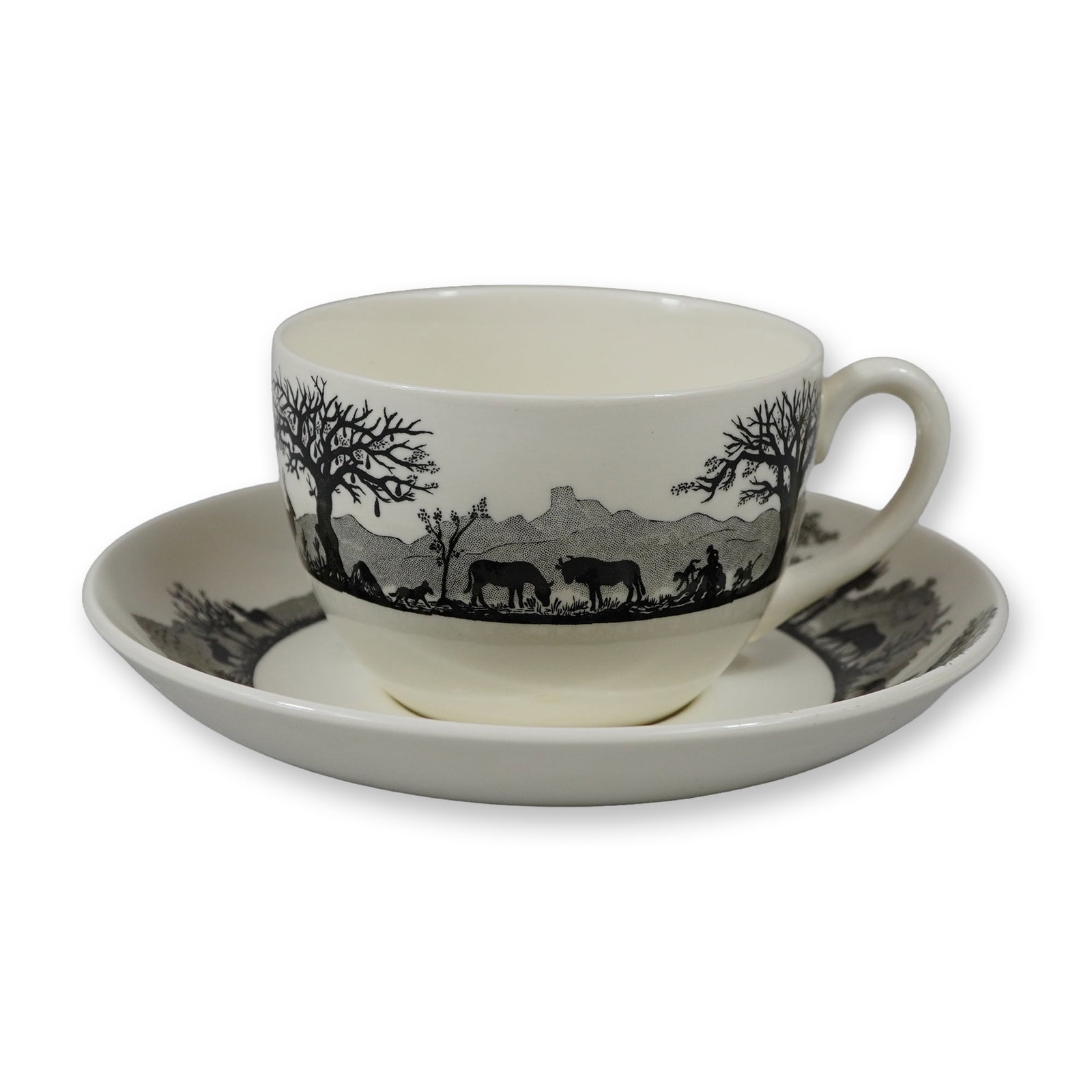 2pc Wedgwood Etruria Barlaston Kruger National Park Cup and Saucer (1 of 3)