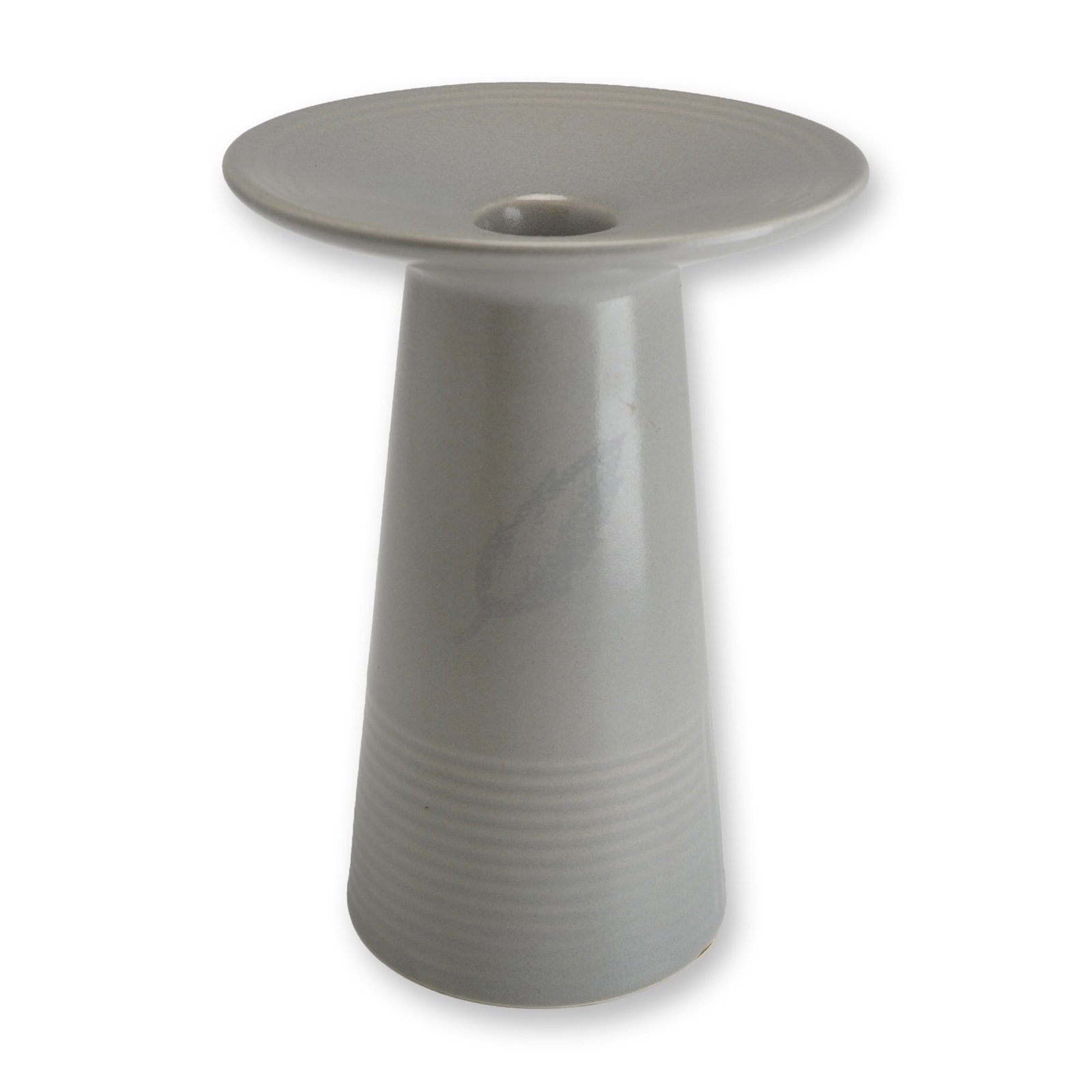 Wedgwood Paul Costelloe Large Gray Ceramic Candlestick (1 of 4)