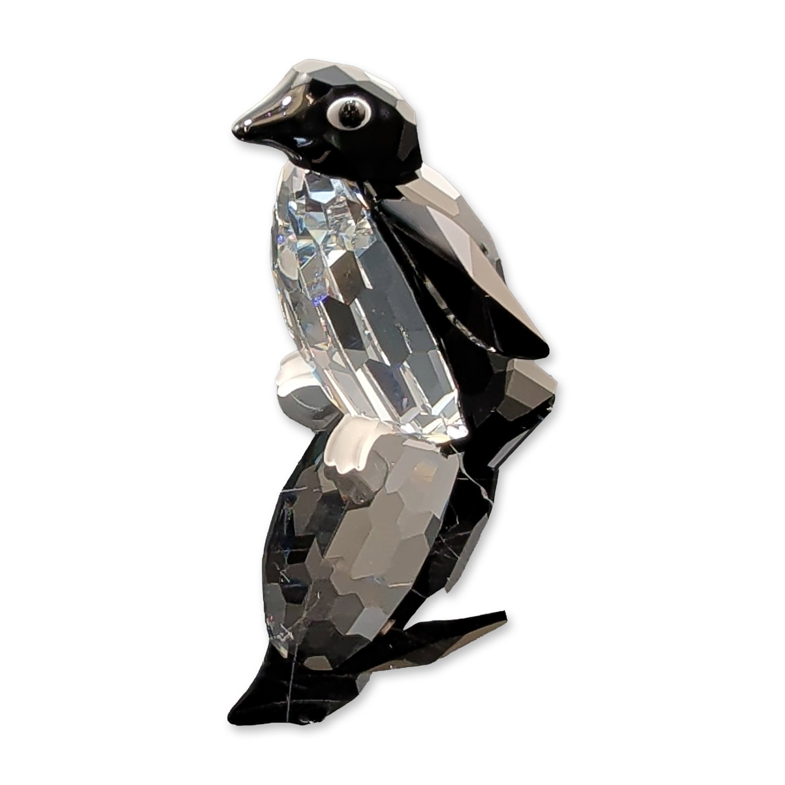 Swarovski Crystal Figurine, Penguin Sir with Antarctica Shaped Base (1 of 4)