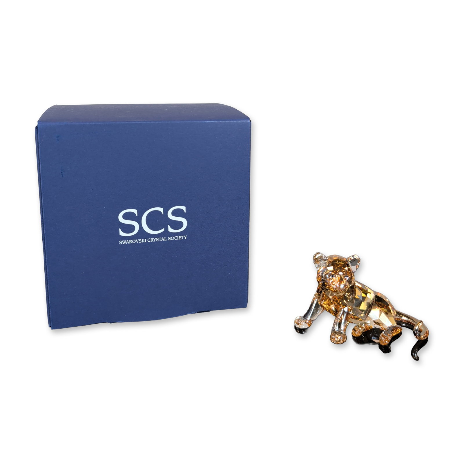 Swarovski SCS 2010 Tiger Cub Sitting Figurine (1 of 4)