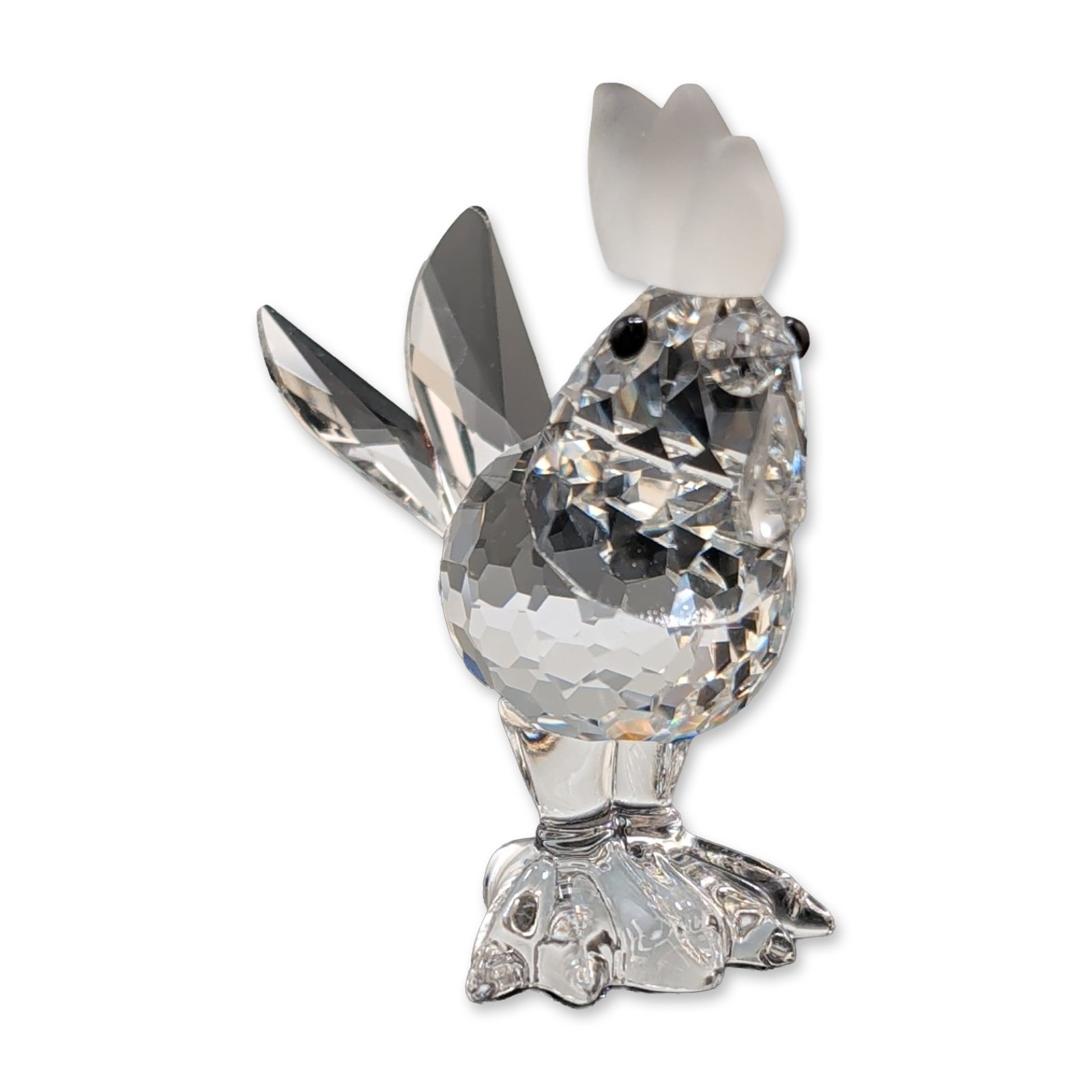 Swarovski Silver Crystal Figurine, Rooster/Cockerel Mini (1 of 5)