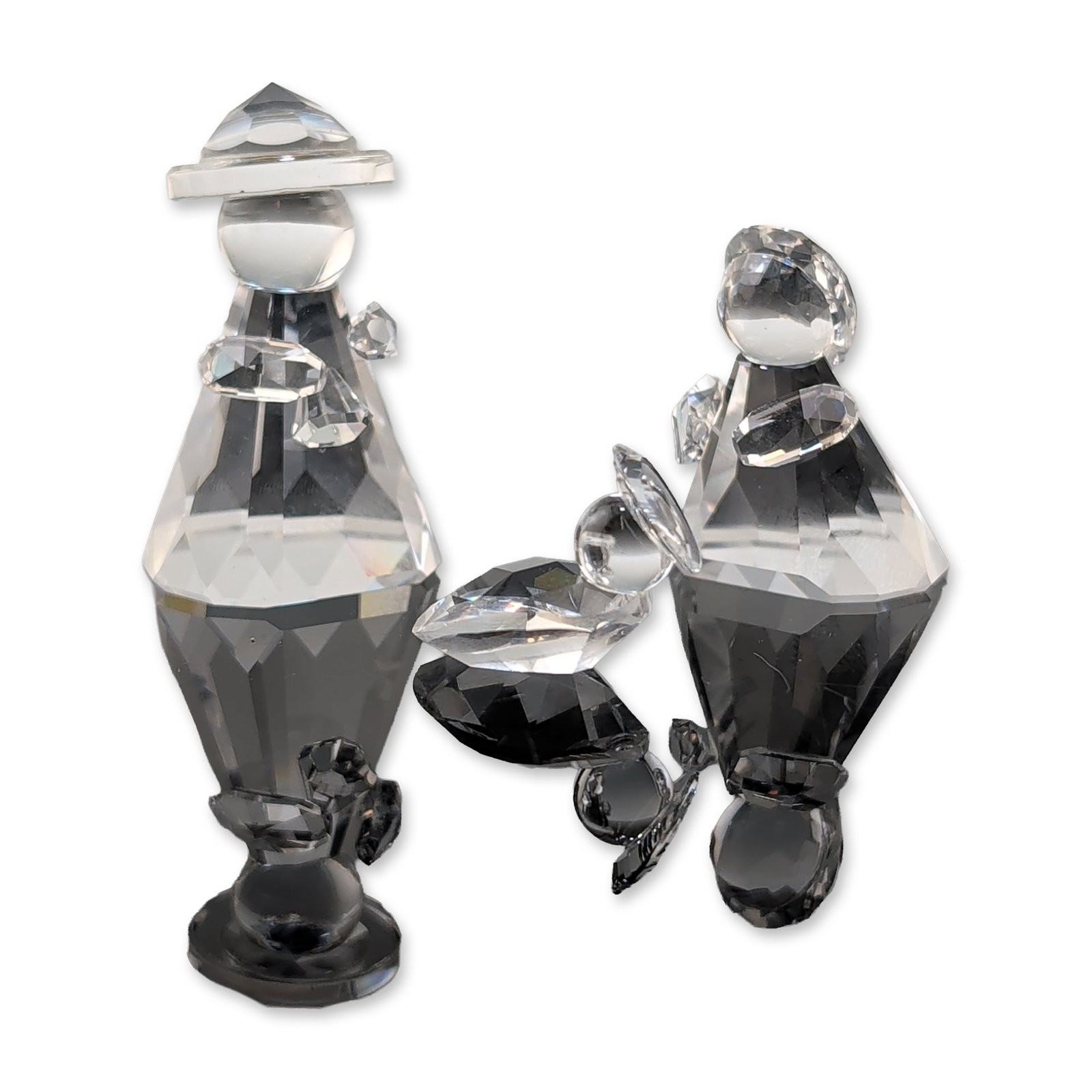 Swarovski Silver Crystal Nativity Scene Holy Family Figurine Set (1 of 5)
