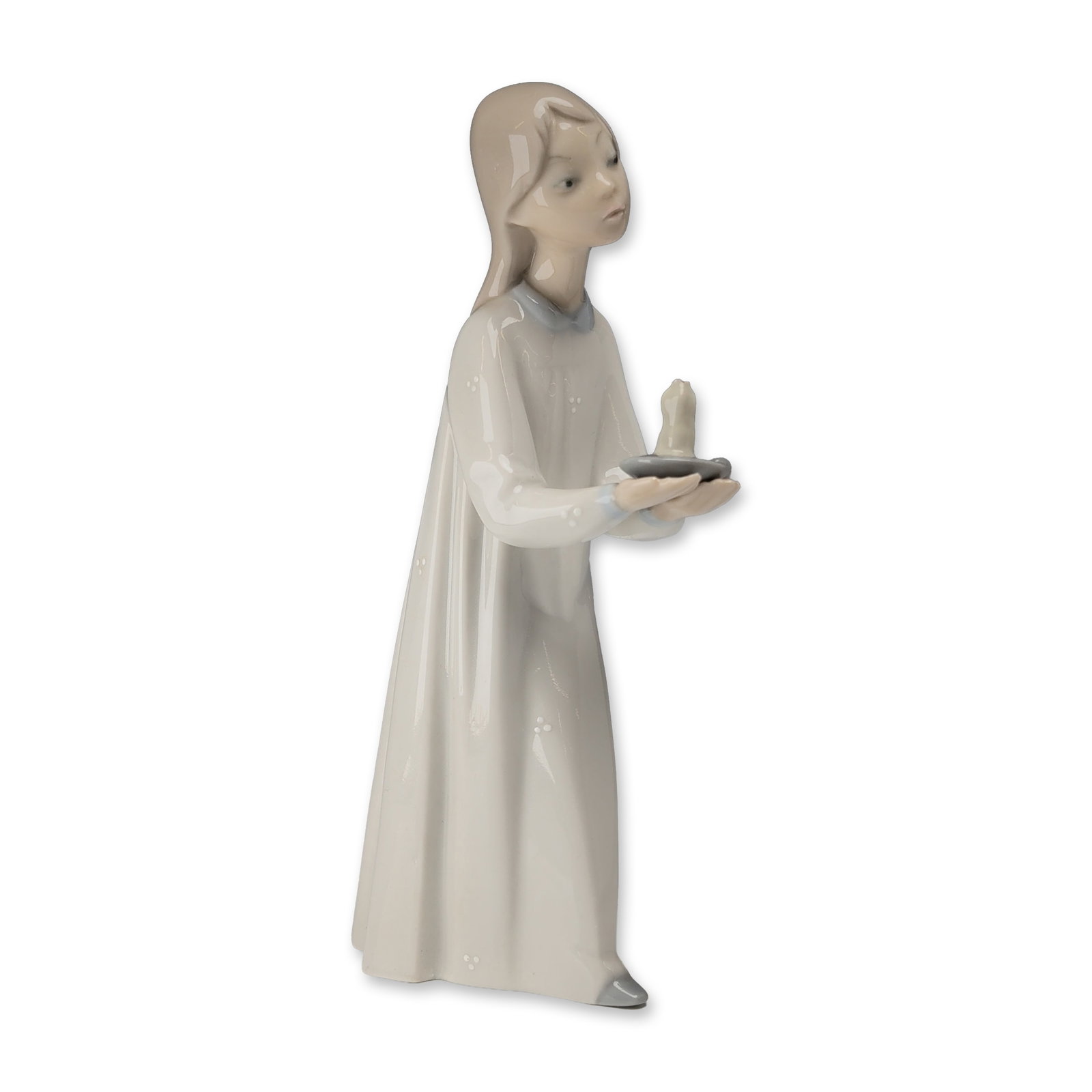 Lladro Porcelain Figurine, Girl with Candle Figurine 01004868 (1 of 4)