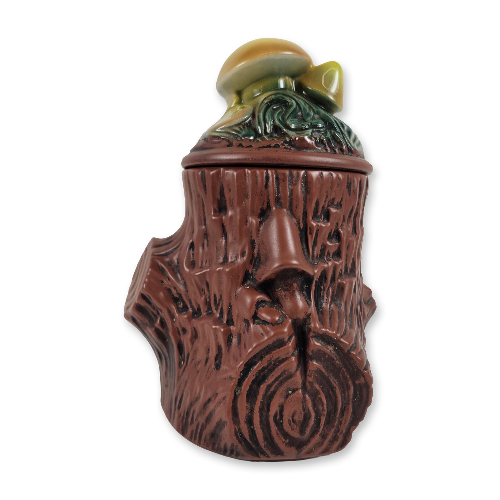 McCoy Ceramic Mushroom Tree Stump Cookie Jar (1 of 4)