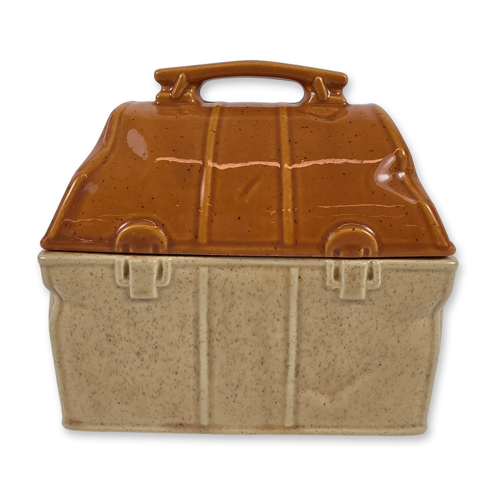 McCoy Pottery Ceramic Lunch Box Cookie Jar (1 of 4)