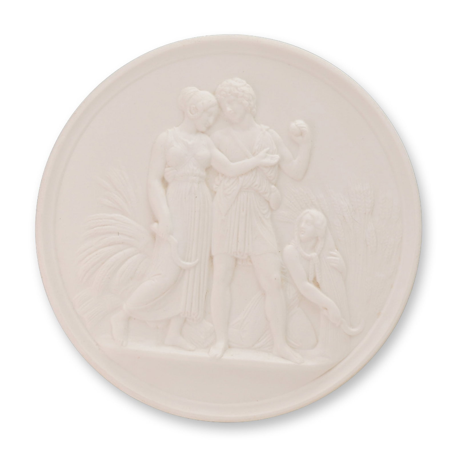 B&G Bisque Porcelain Four Seasons Plaque, Summer (1 of 5)
