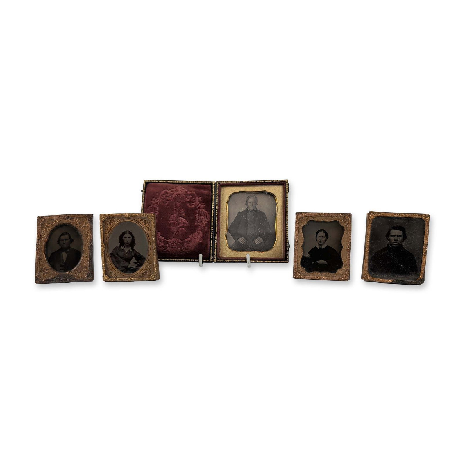 Five 19th Century Victorian Daguerreotype and Tintype Portraits (1 of 5)