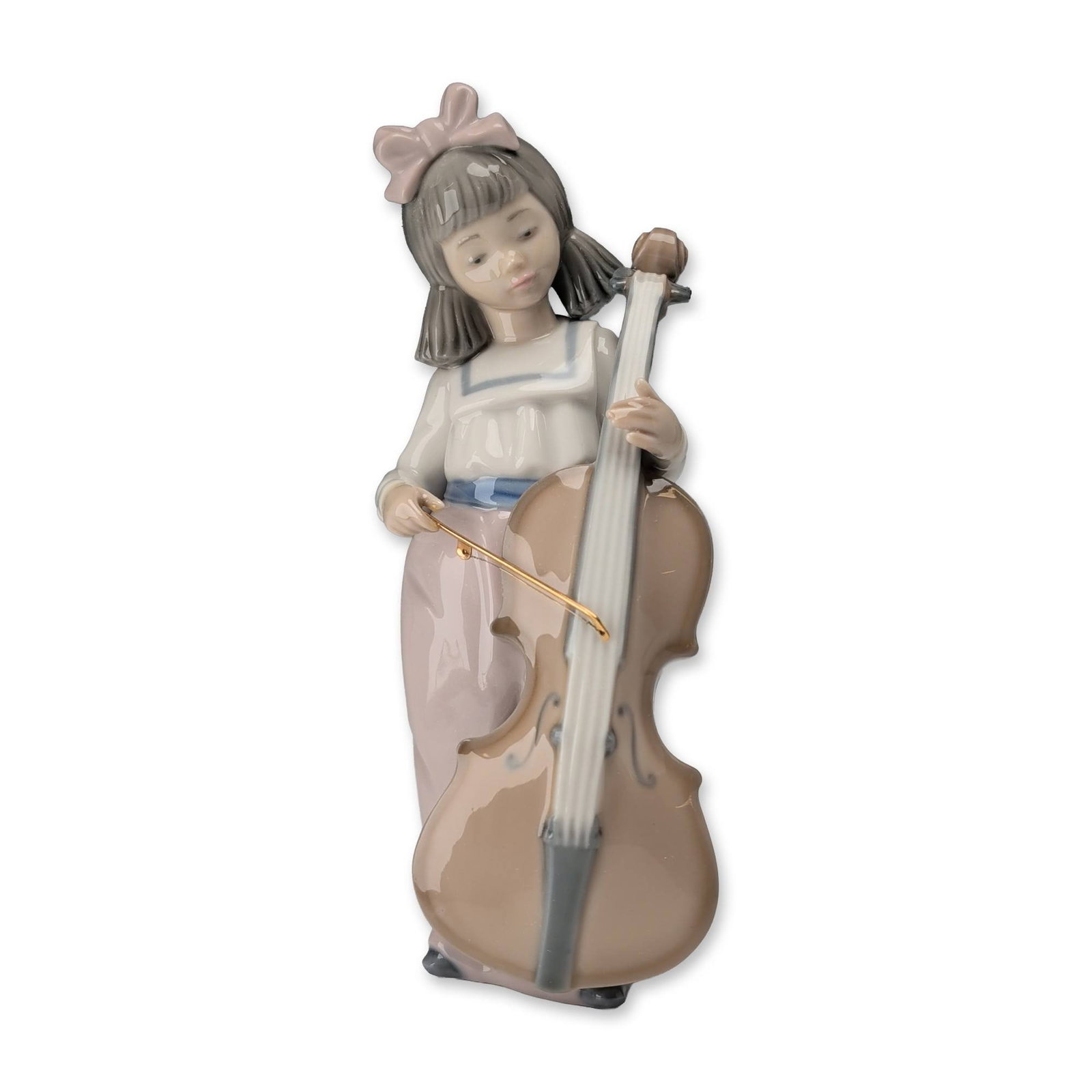 Nao by Lladro Spanish Porcelain Girl with Cello Figurine (1 of 4)