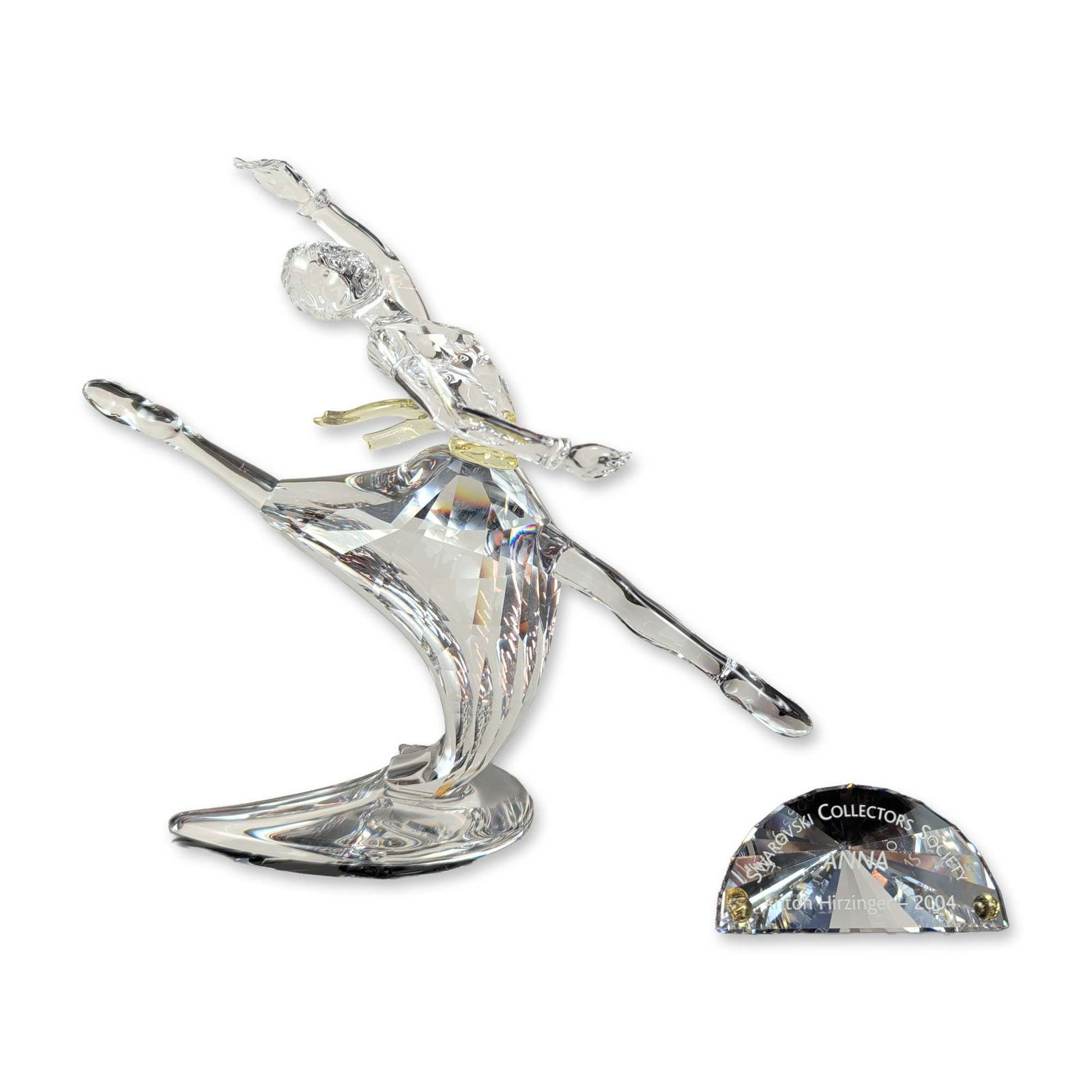 2pc Swarovski Crystal 2004 Annual Edition Anna Figurine with Title Plaque (1 of 5)