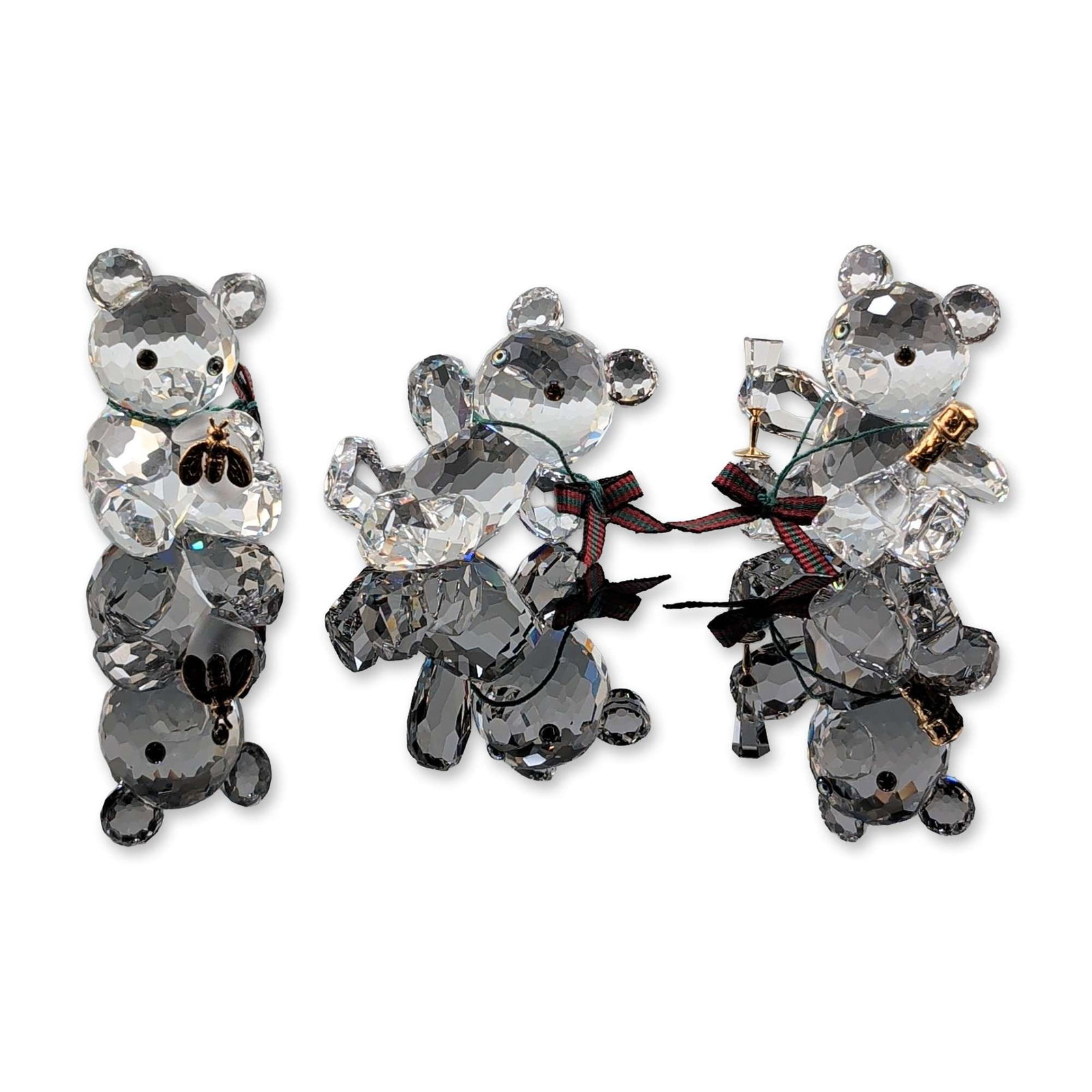 Three Swarovski Silver Crystal Kris Bear Figurines (1 of 5)