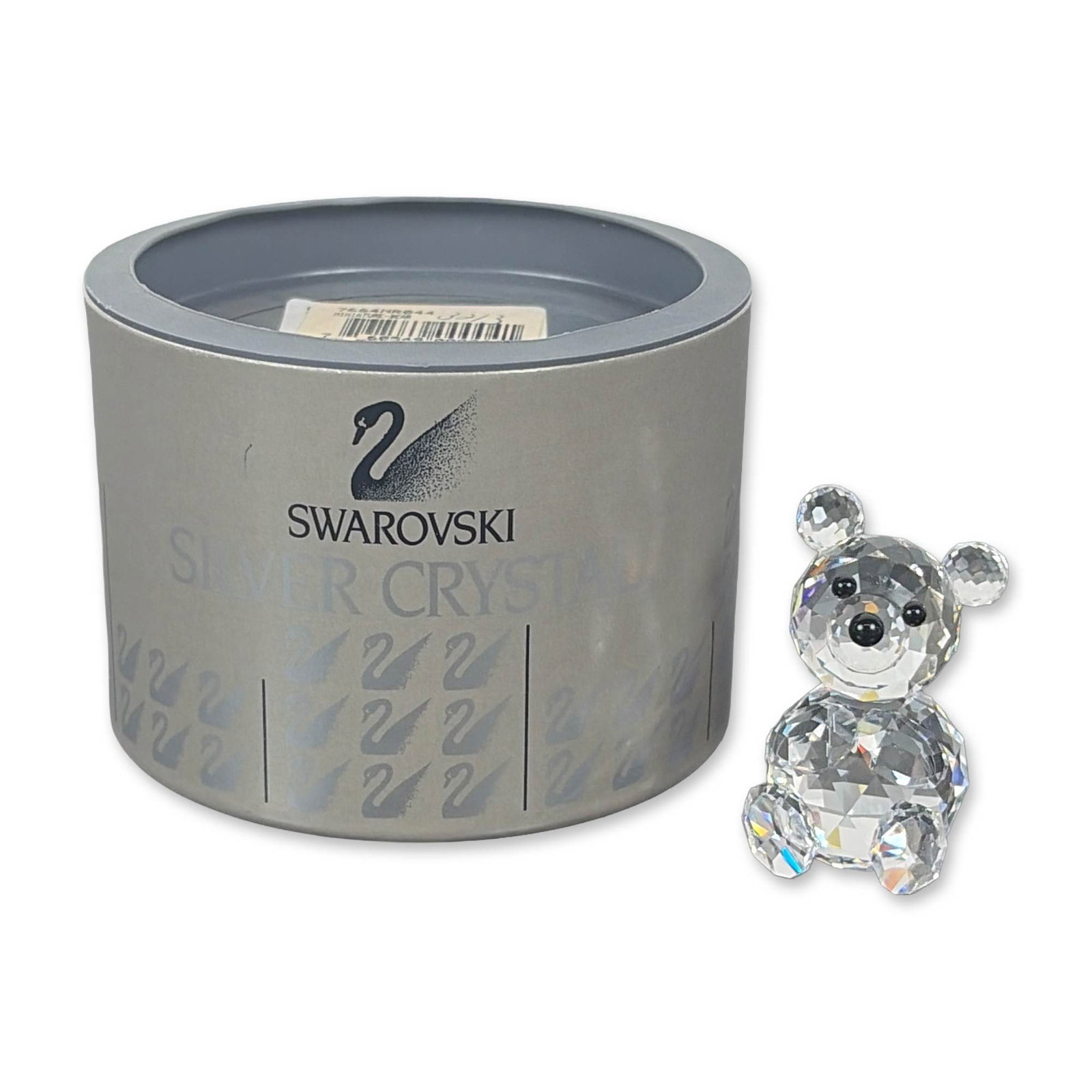 Swarovski Silver Crystal Miniature Bear Figurine (1 of 4)