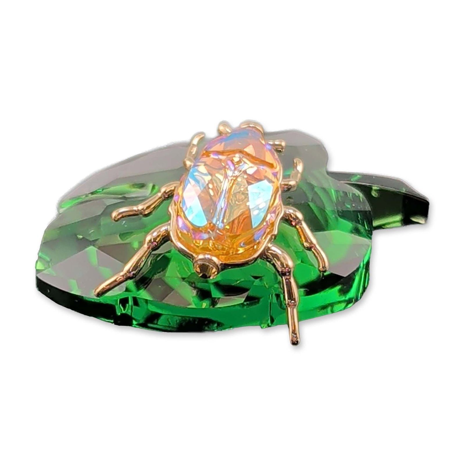 Swarovski SCS Crystal Beetle on Leaf (1 of 5)